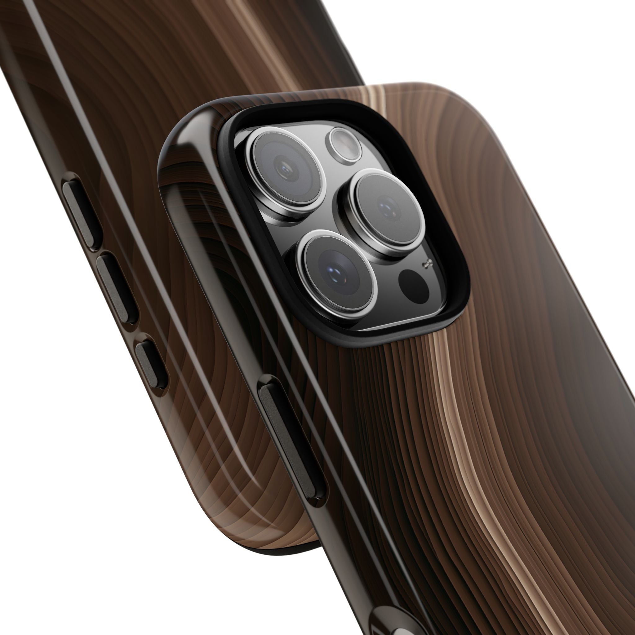 Brown Tough Phone Case for iPhone - Bronzed Canyon Relief