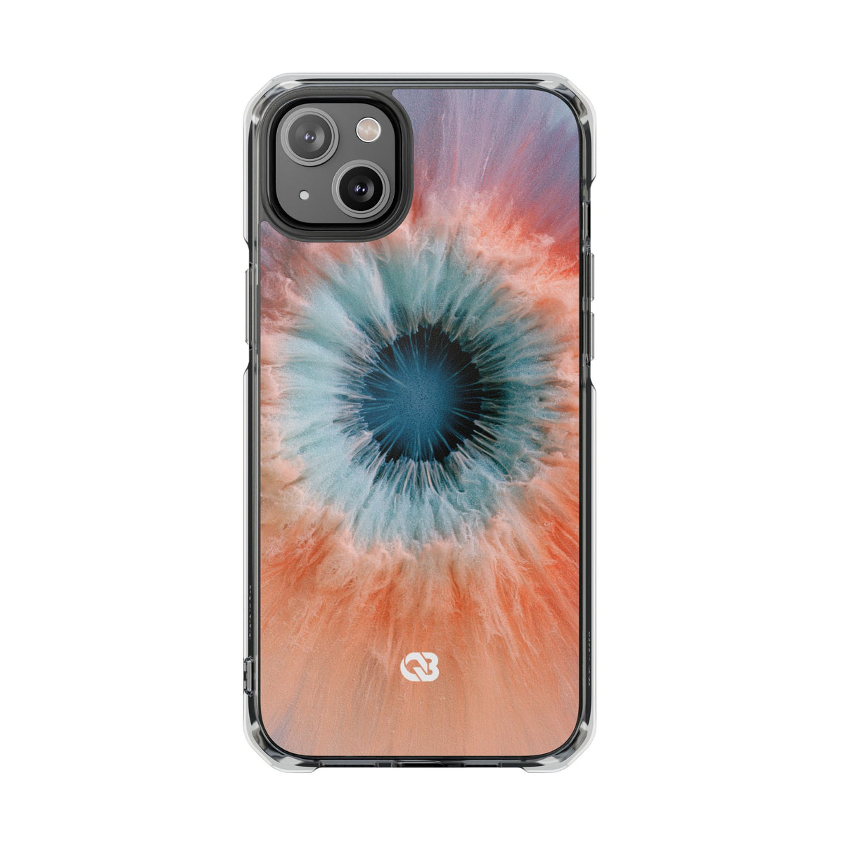 Radiant Aura Core · Clear Impact Magnetic Phone Case for iPhone · Orange