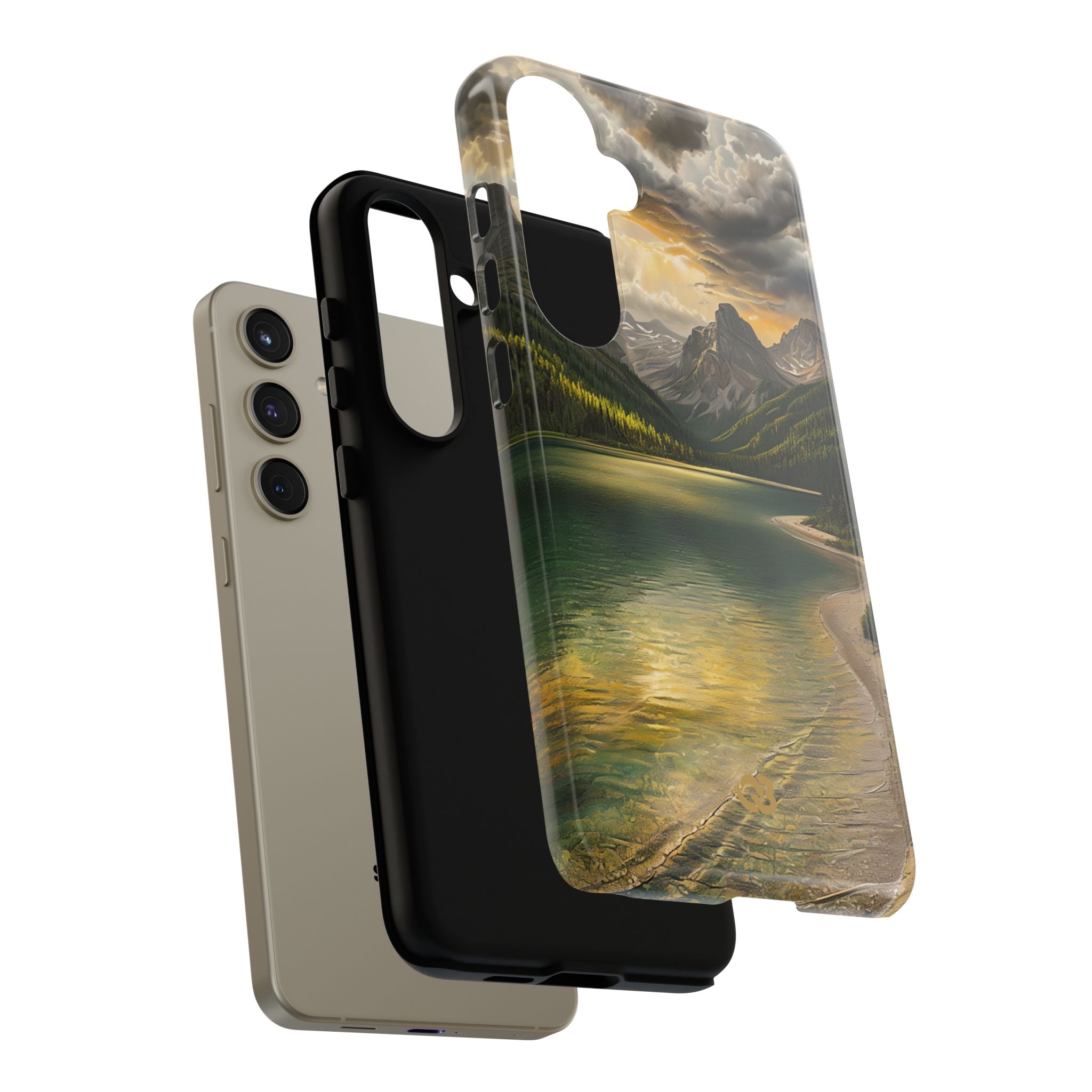 Gilded Mountain Lake · Tough Phone Case for Samsung