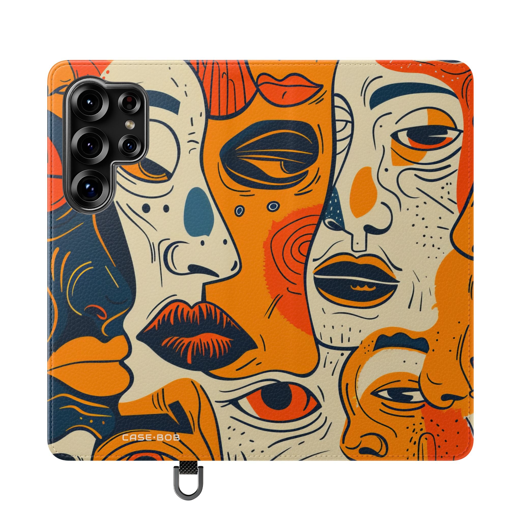 Overlapping Faces - Samsung S25 Ultra Case - Wallet