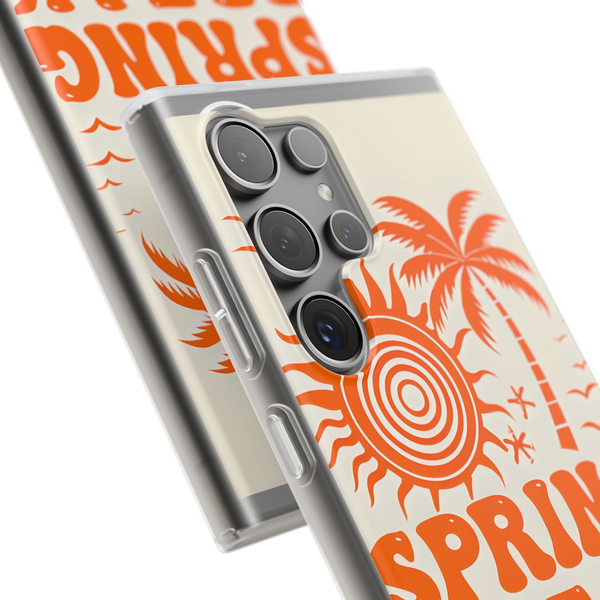 Retro Orange Tide · Soft Handyhülle für Samsung