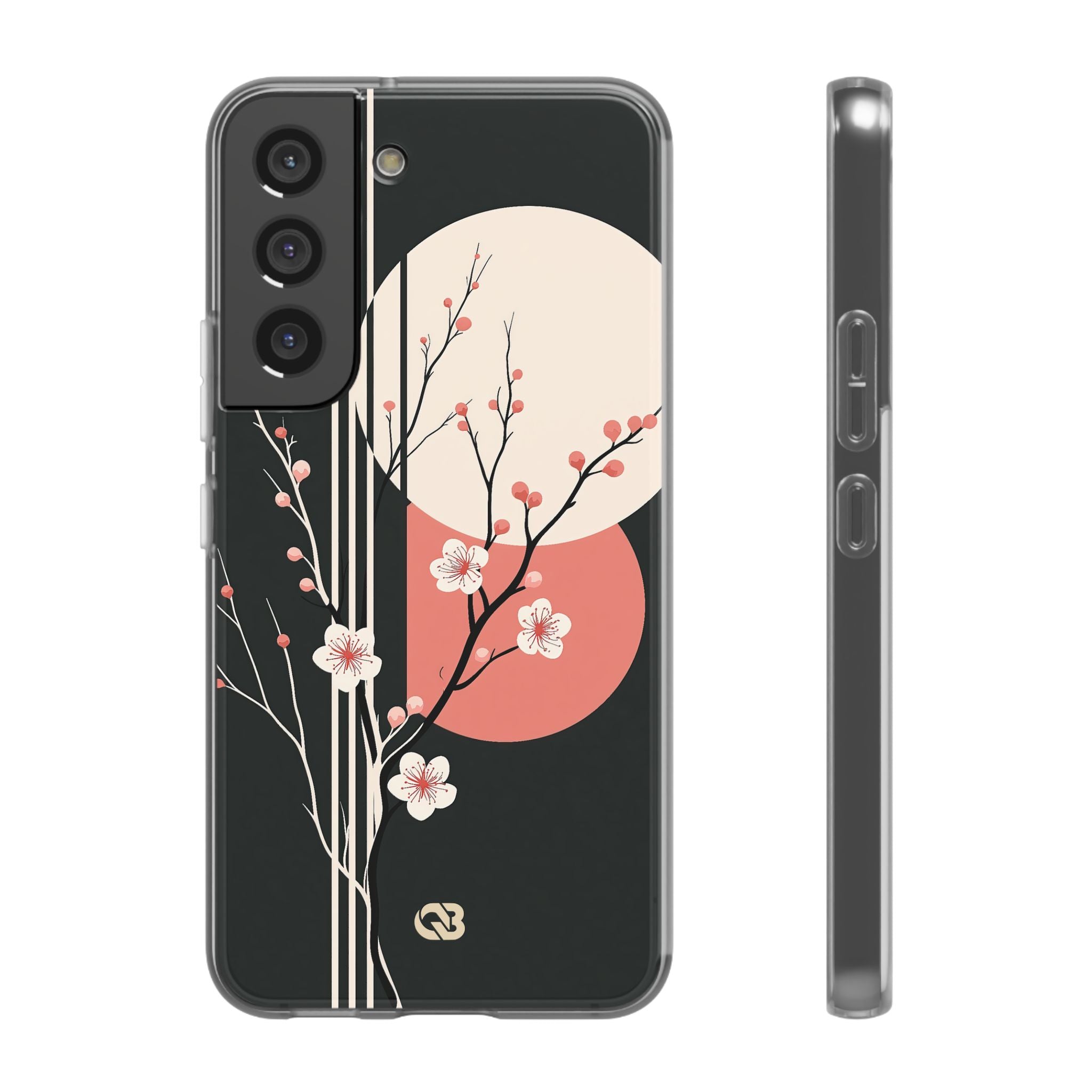 Black Lite Phone Case for Samsung - Kyoto Midnight Blossom