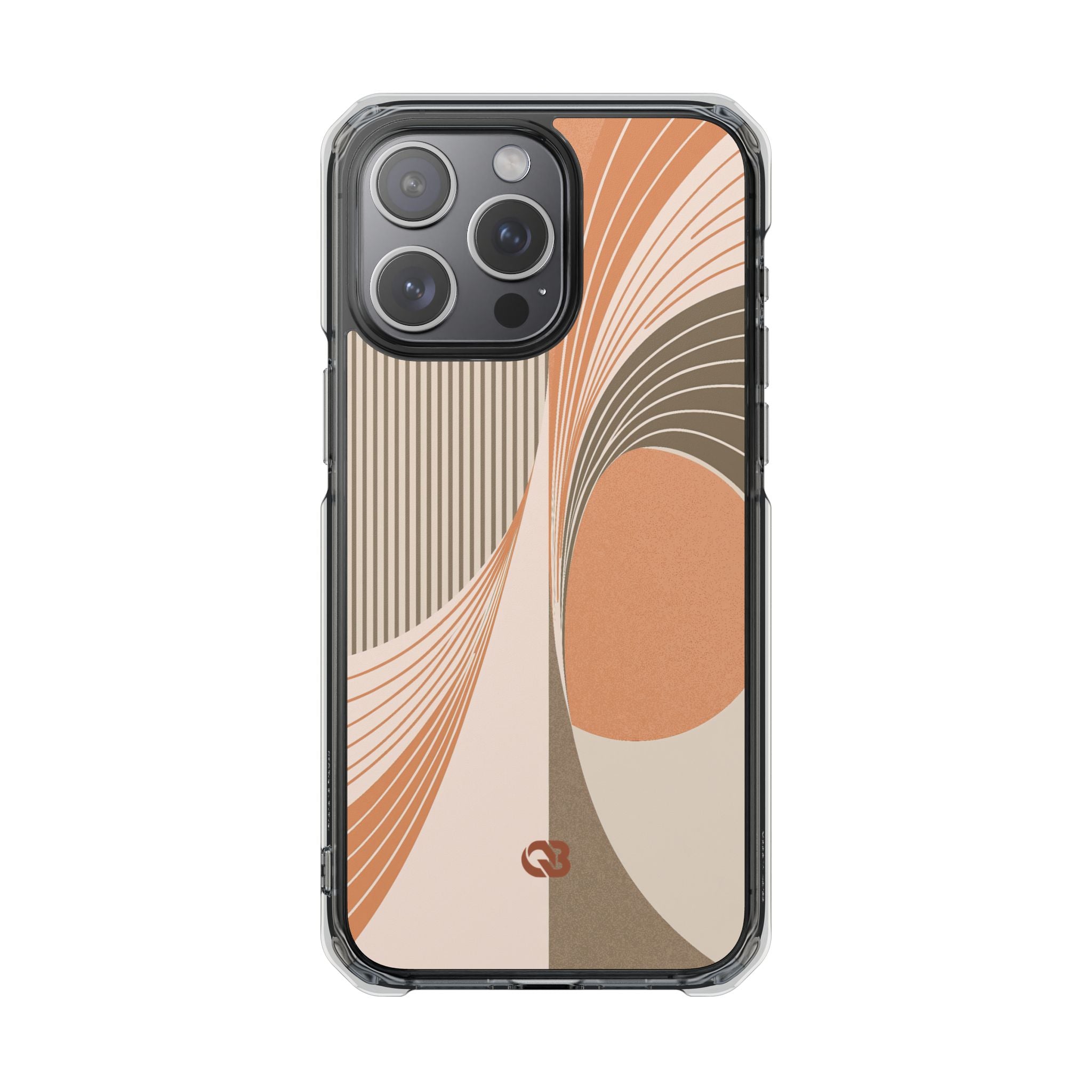 Orange Impact MagSafe Phone Case for iPhone - Desert Arc Horizon