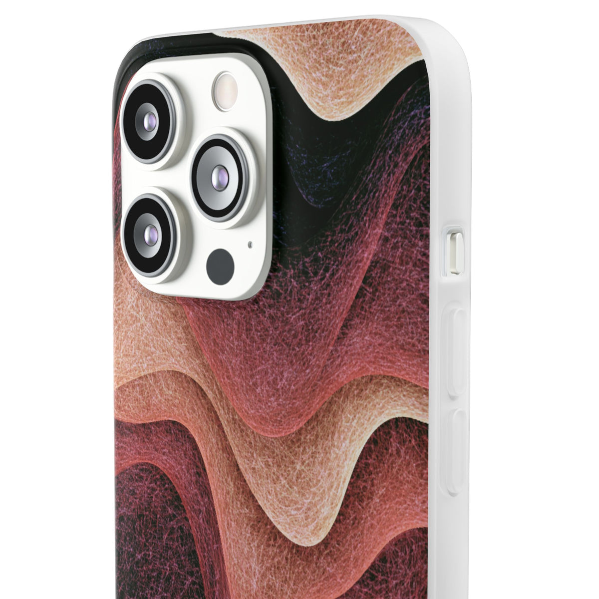 Rose Contour Waves · Lite Phone Case for iPhone · Pink