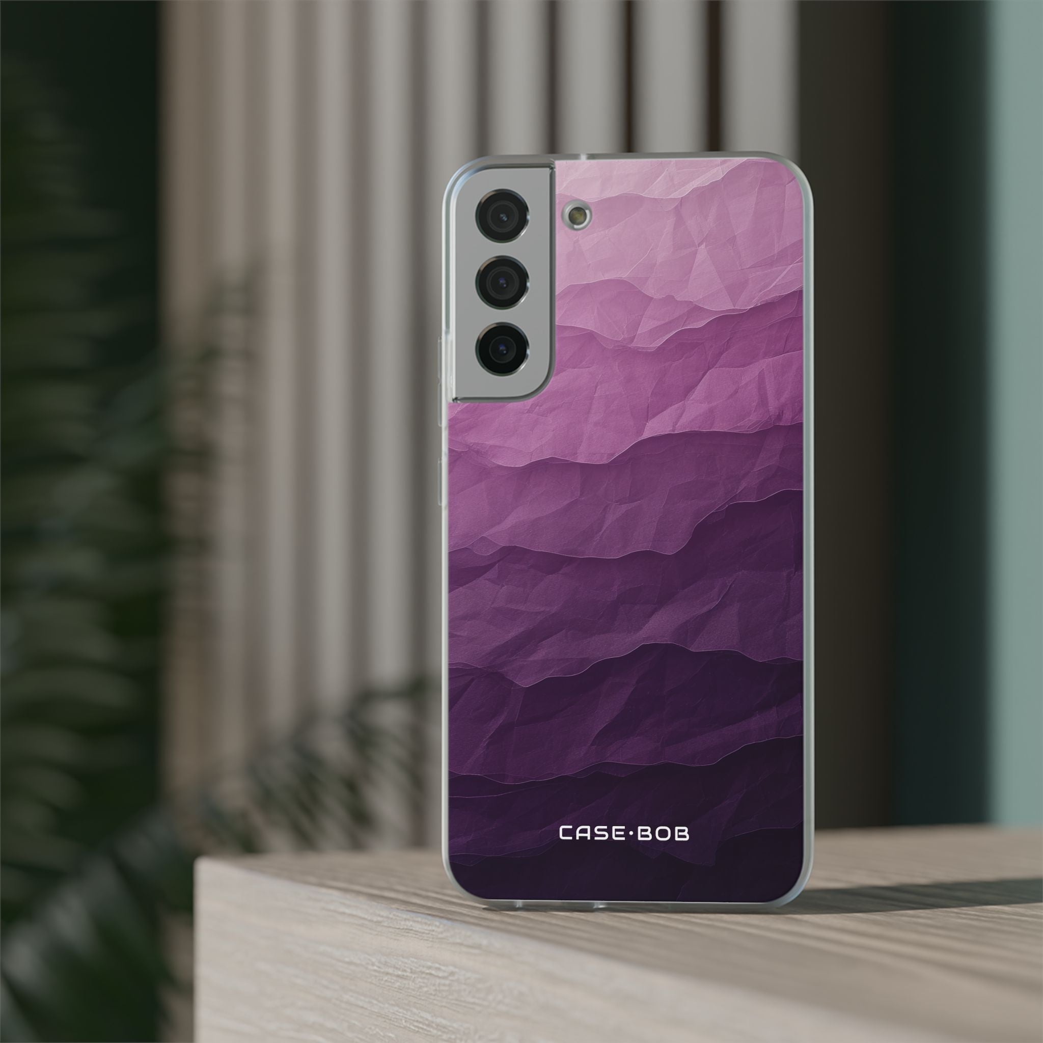 Lila Wellenlagen Samsung S22 Plus Case - Soft