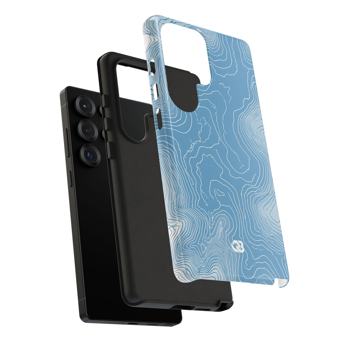 Glacial Basin Topo · Tough Phone Case for Samsung · Blue