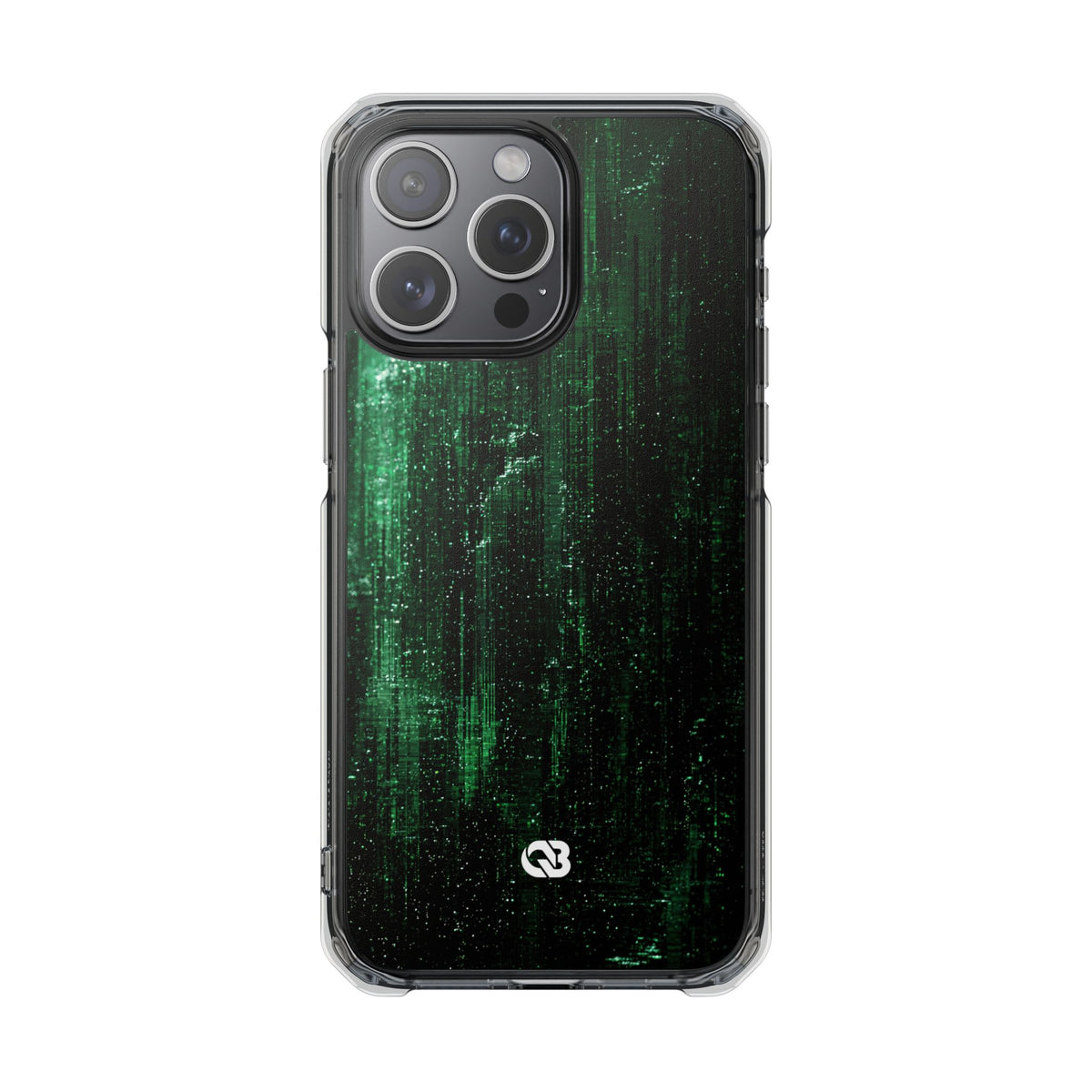 Emerald Void · Clear Impact Magnetic Phone Case for iPhone · Green