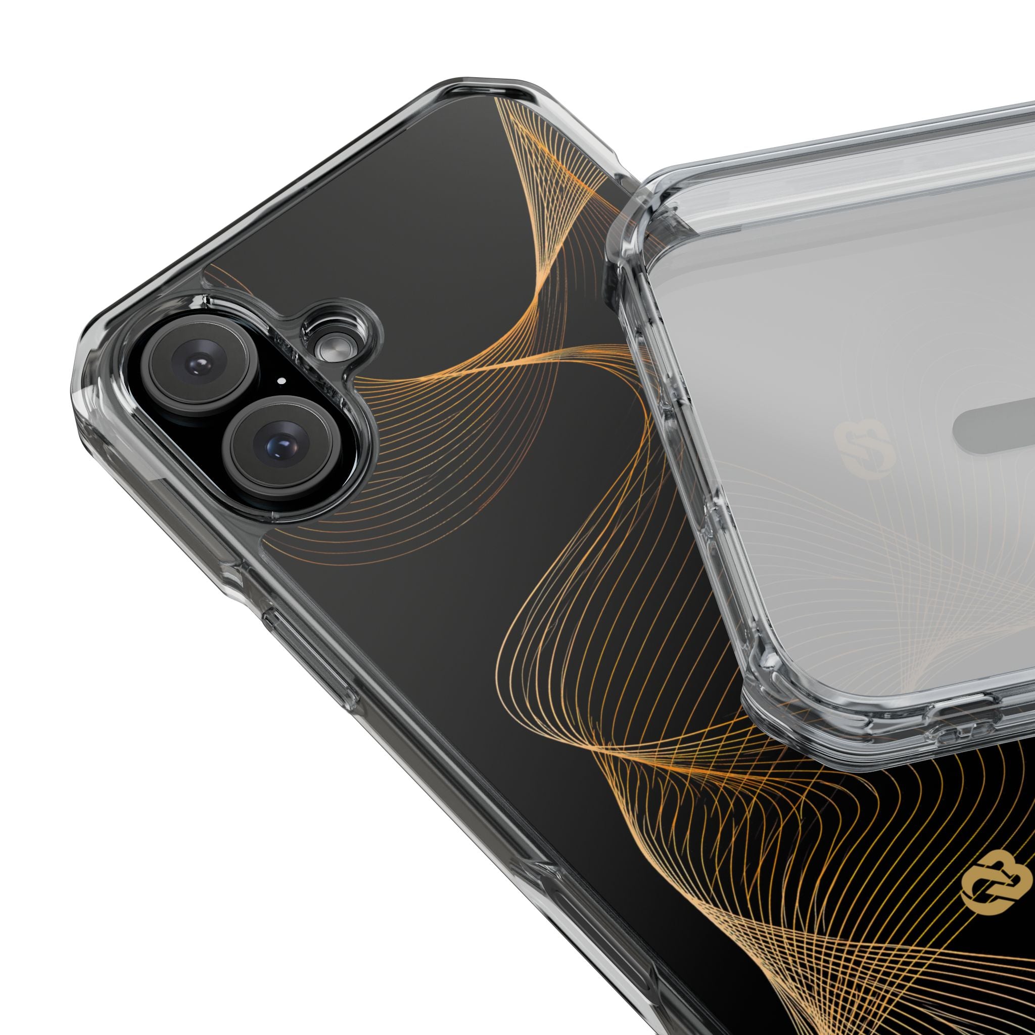 Gold Impact MagSafe Phone Case for iPhone - Burnished Bronze Helix