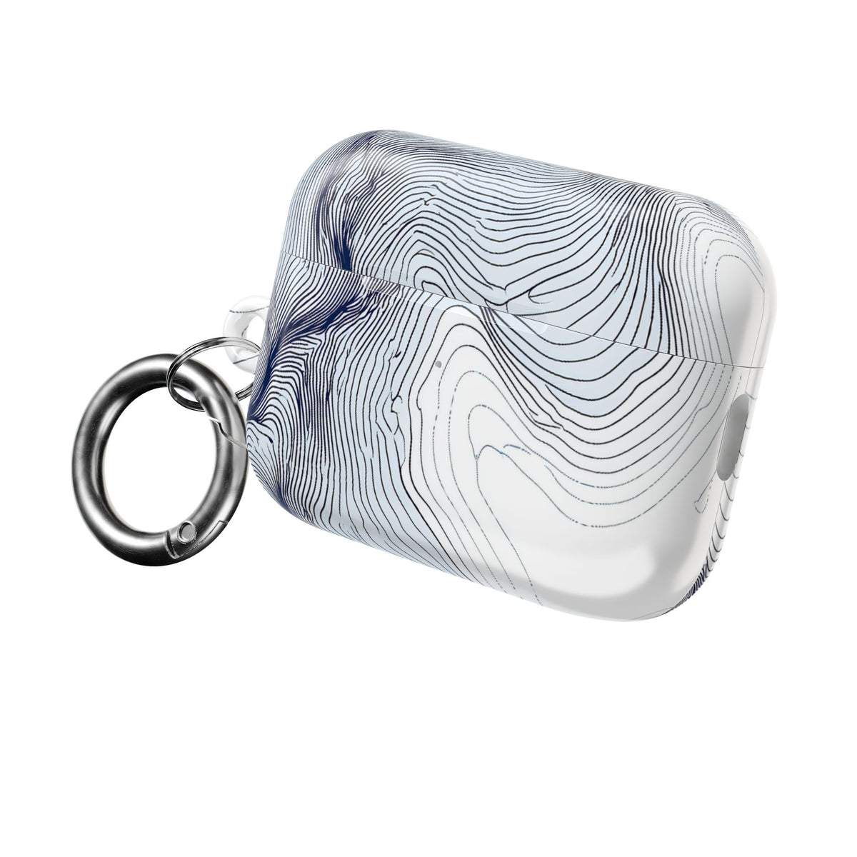 Nordic Ridge Contour · Hard Case for AirPods & AirPods Pro · White