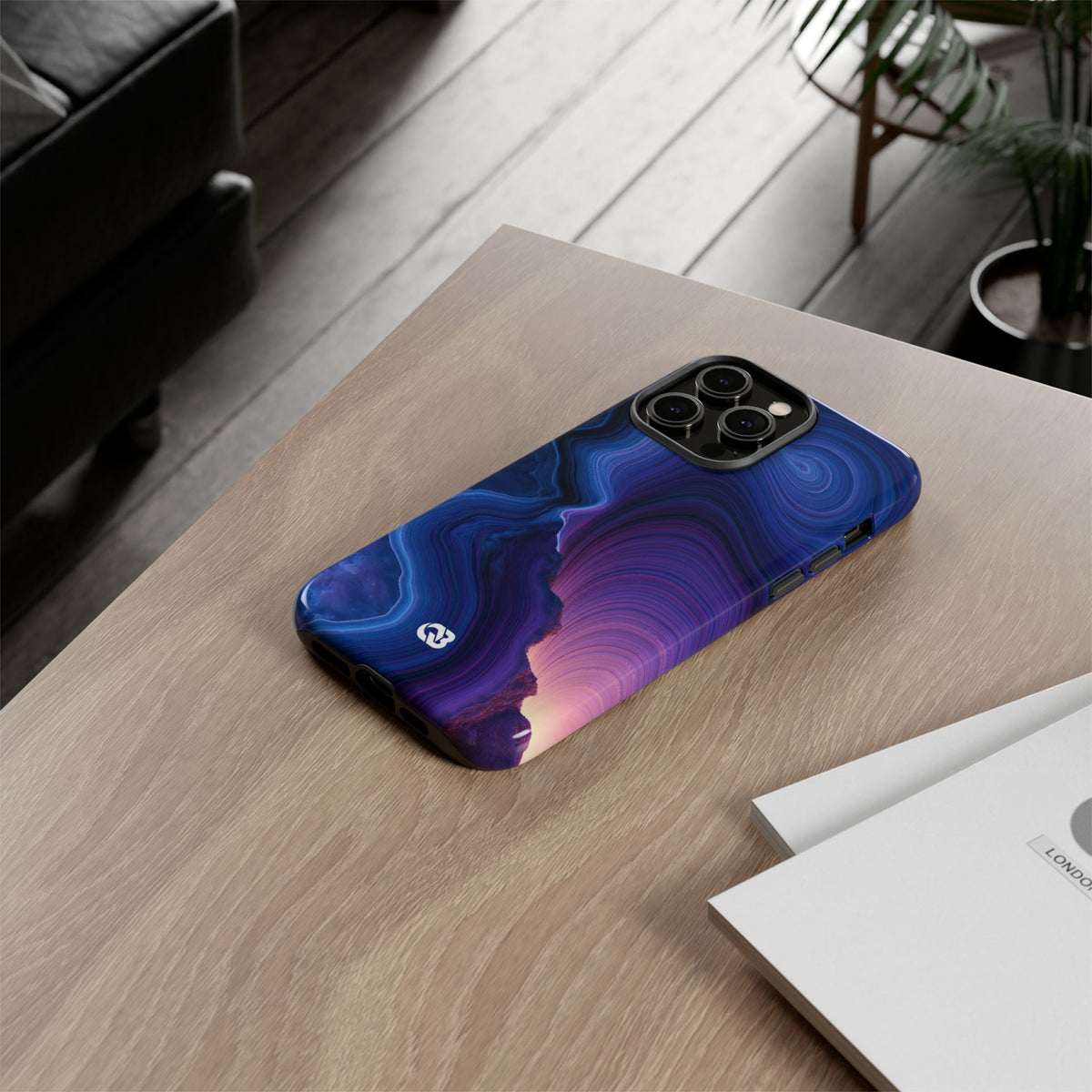 Radiant Strata · Tough Phone Case for iPhone · Blue
