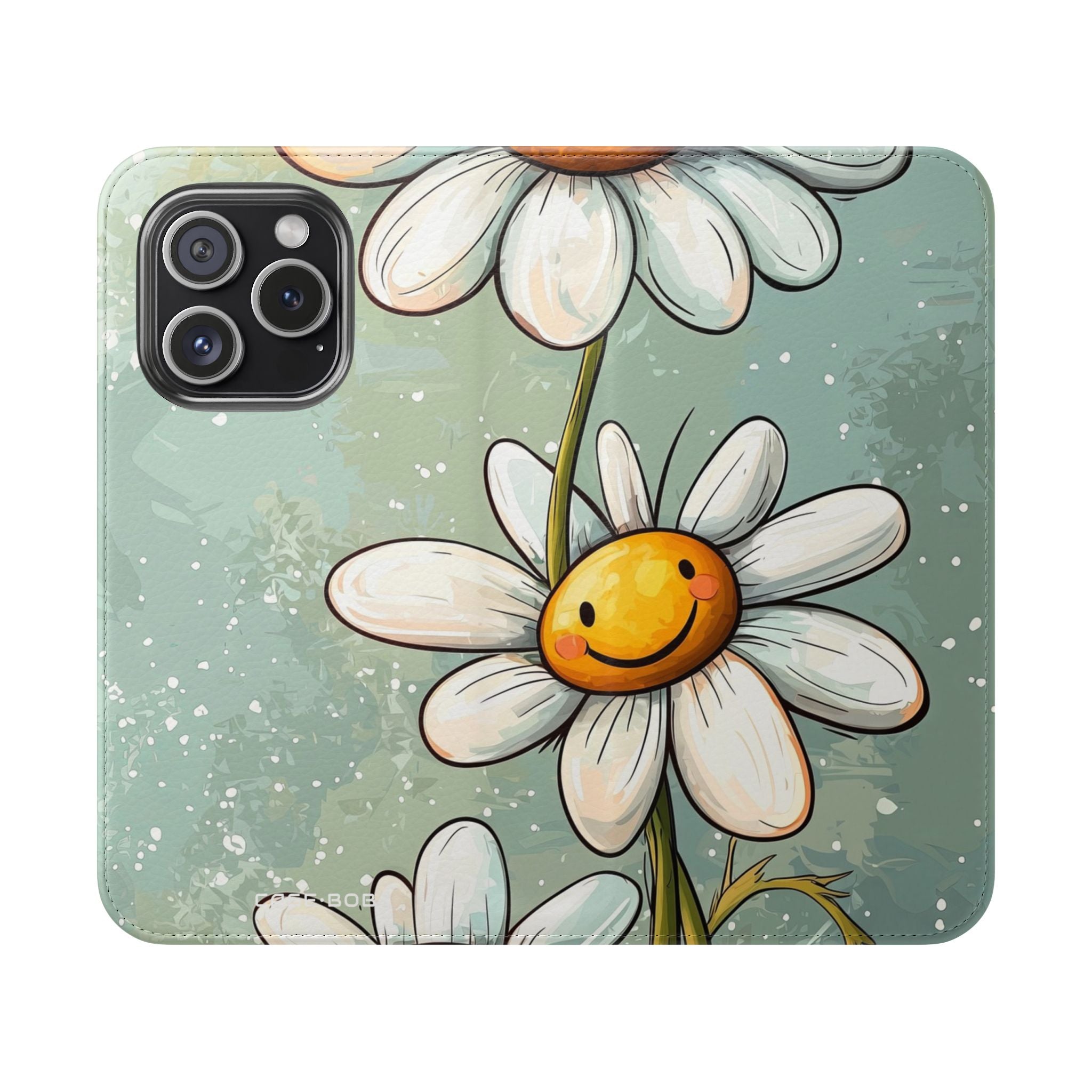 Smiling Daisies Burst - iPhone 15 Pro Case - Wallet