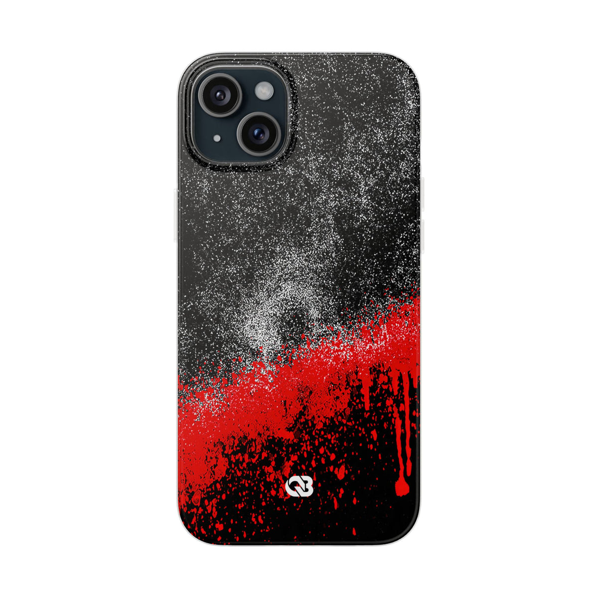 Crimson Noir Drip · Lite Phone Case for iPhone · Black