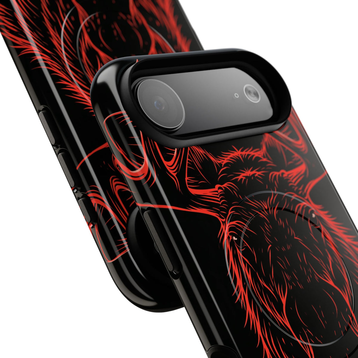 Crimson Horizon Moose · Tough 2.0 Magnetic Phone Case for iPhone · Black