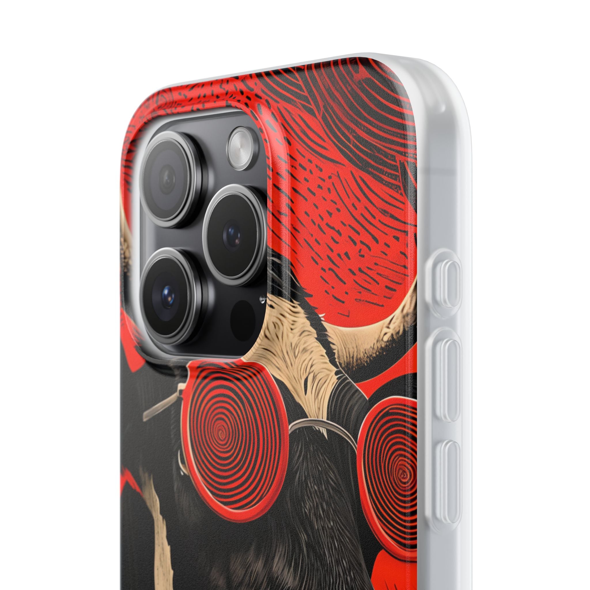 Hypnotic Cow iPhone 15 Pro Case - Soft