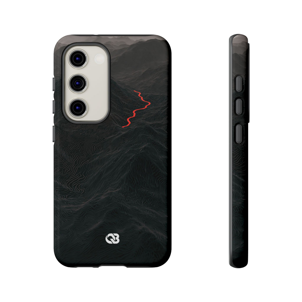 Crimson Ridge Pass · Tough Phone Case for Samsung · Black