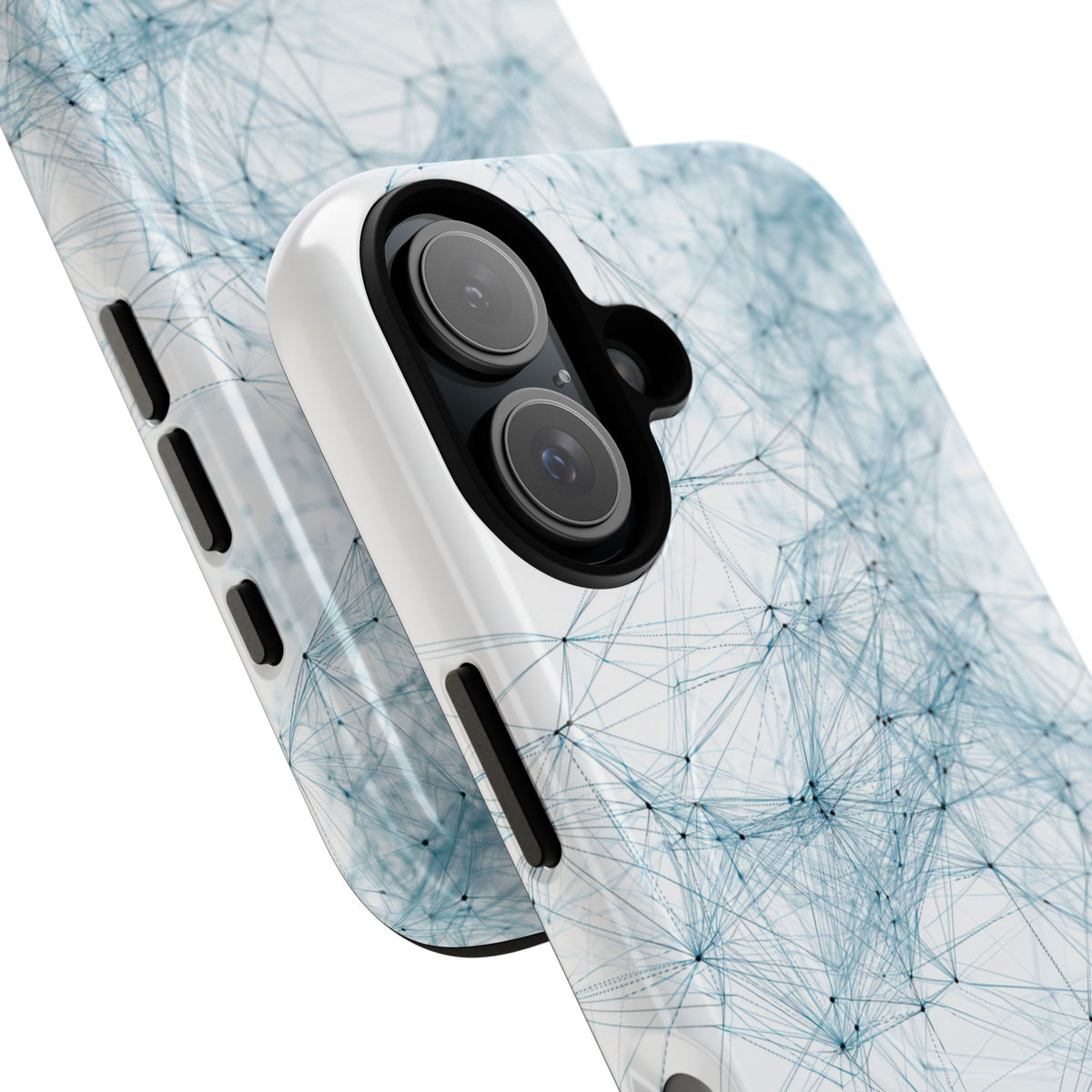 Blue Tough 2.0 Magsafe Phone Case for iPhone - Glacial Neural Web