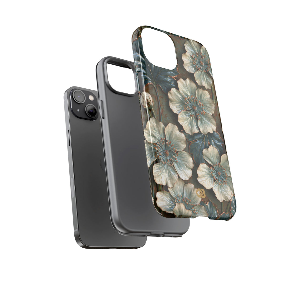 Gilded Blossom Reverie · Tough Phone Case for iPhone · Teal