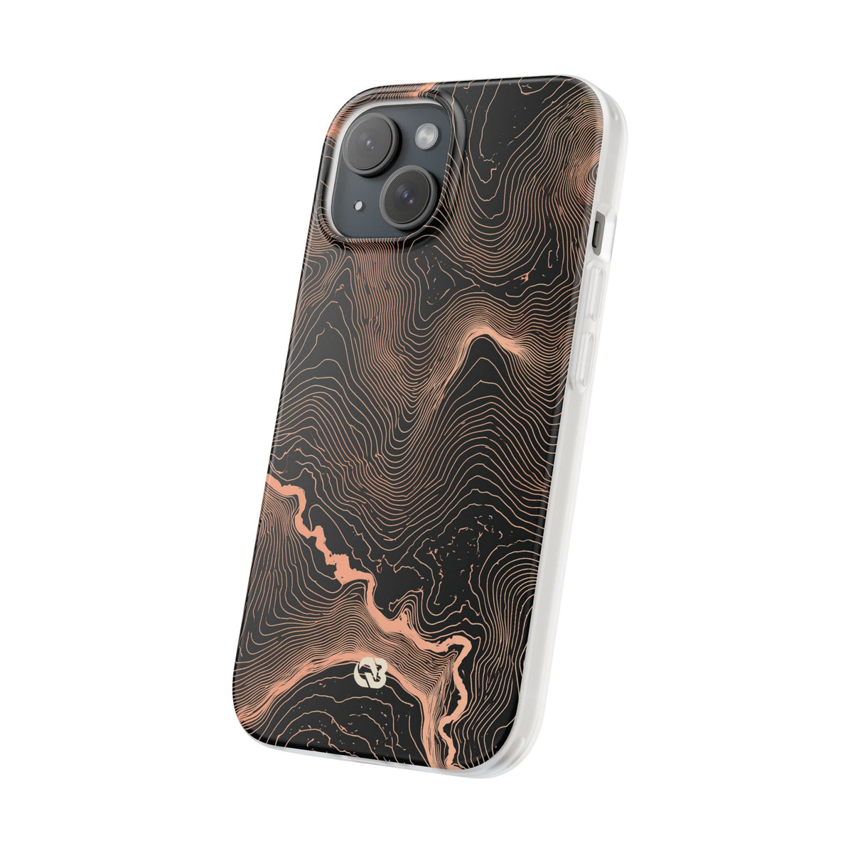 Mesa Elevation Contour · Lite Phone Case for iPhone · Black