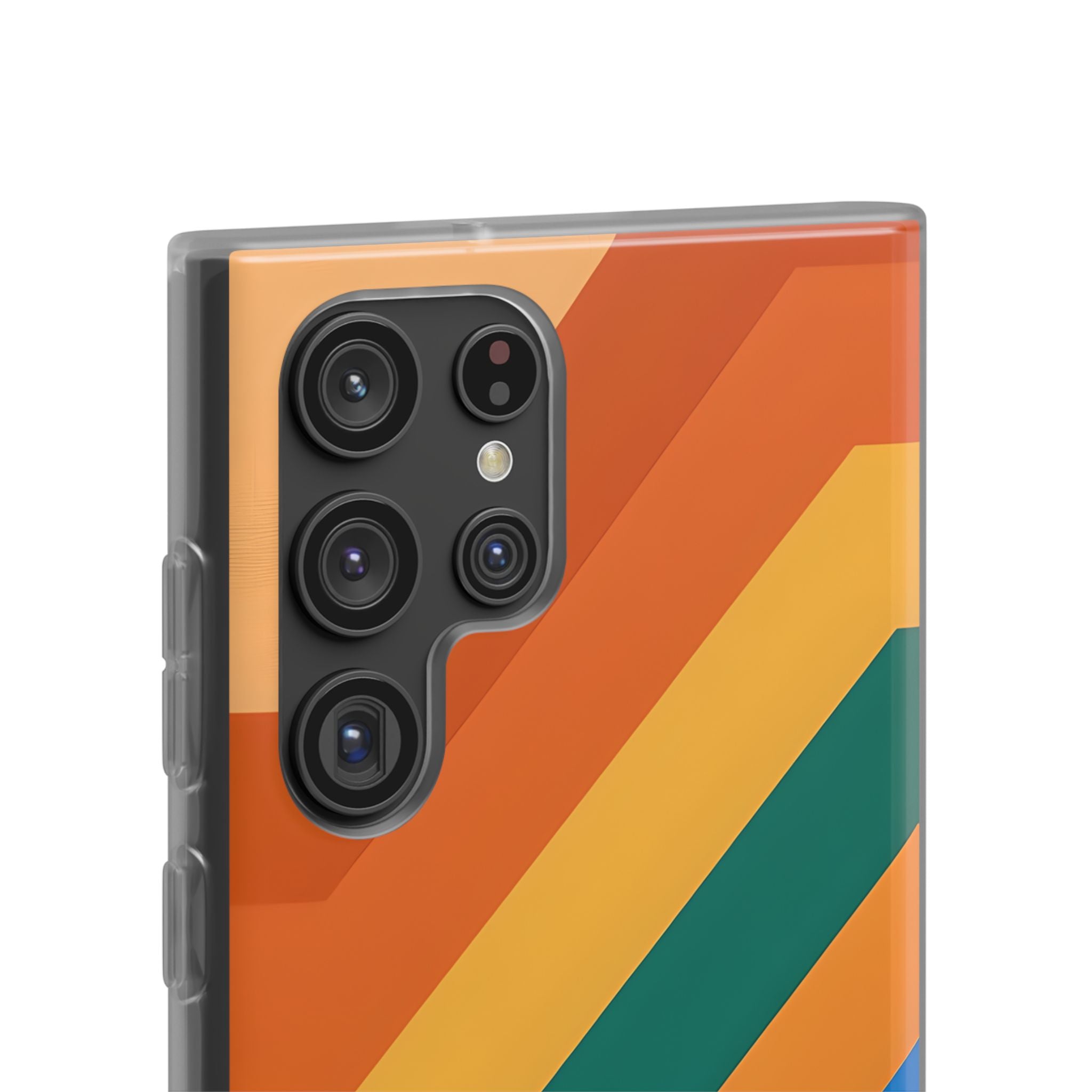 Retro Ridge Lines · Soft Phone Case for Samsung