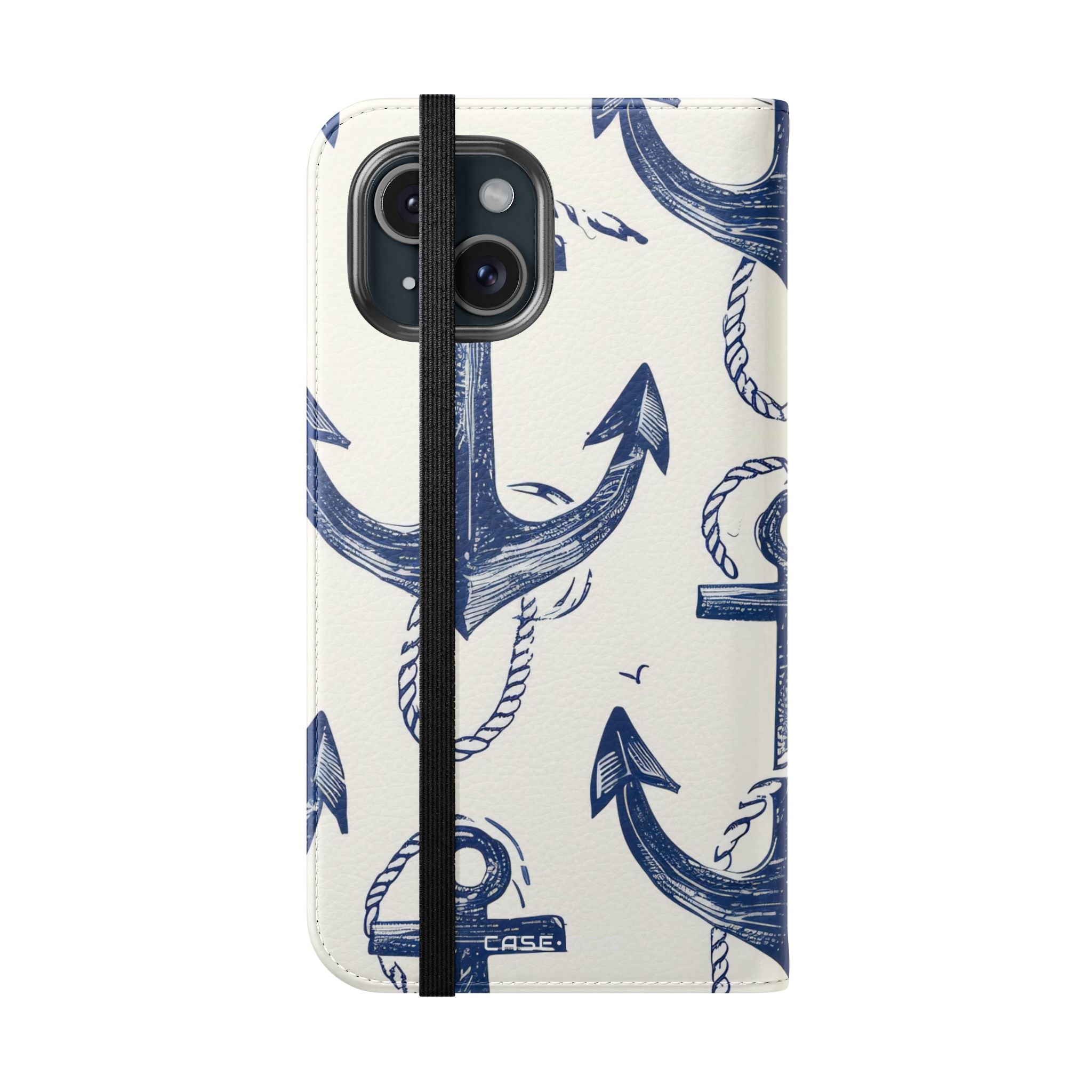 Blue Anchor Breeze - iPhone 15 Case - Wallet