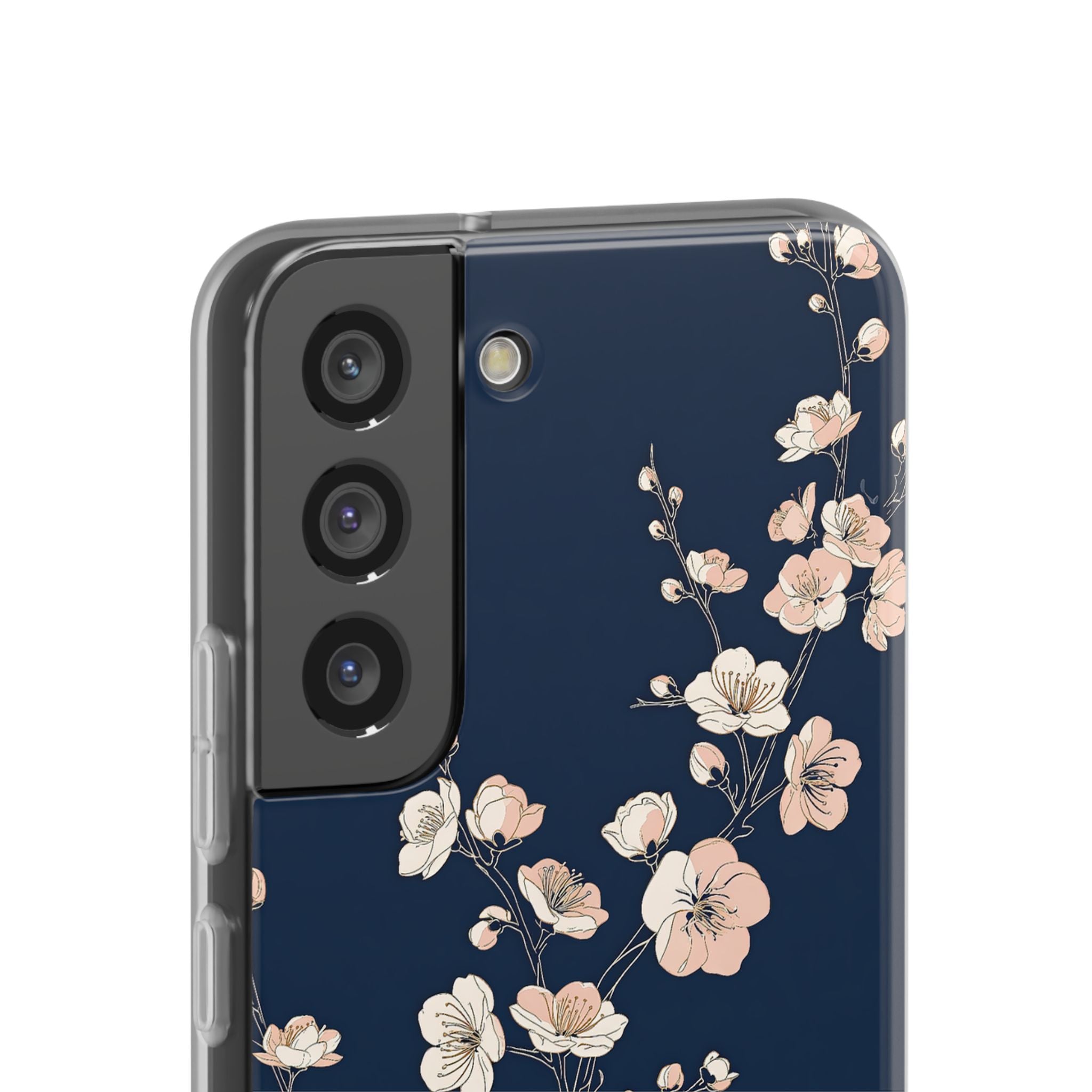 Blue Lite Phone Case for Samsung - Midnight Peach Sakura