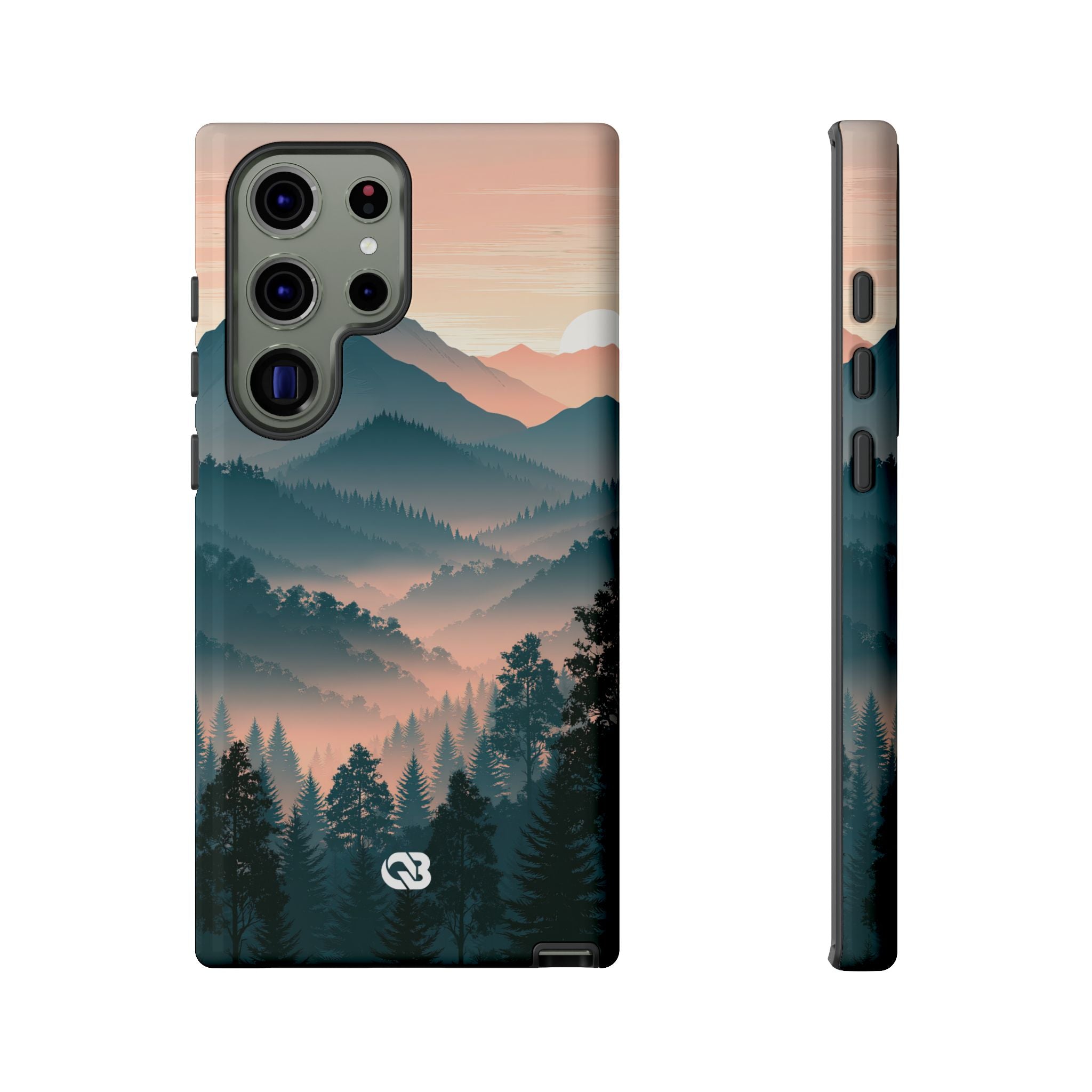 Teal Tough Phone Case for Samsung - Alpine Teal Horizon