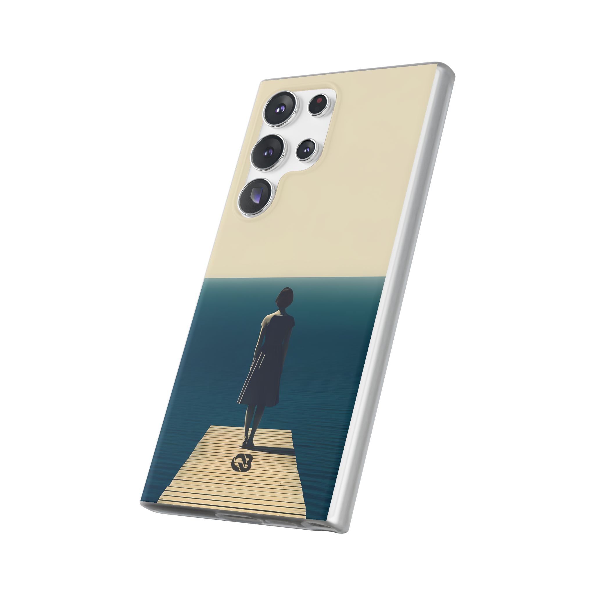Solitary Blue Horizon · Soft Handyhülle für Samsung