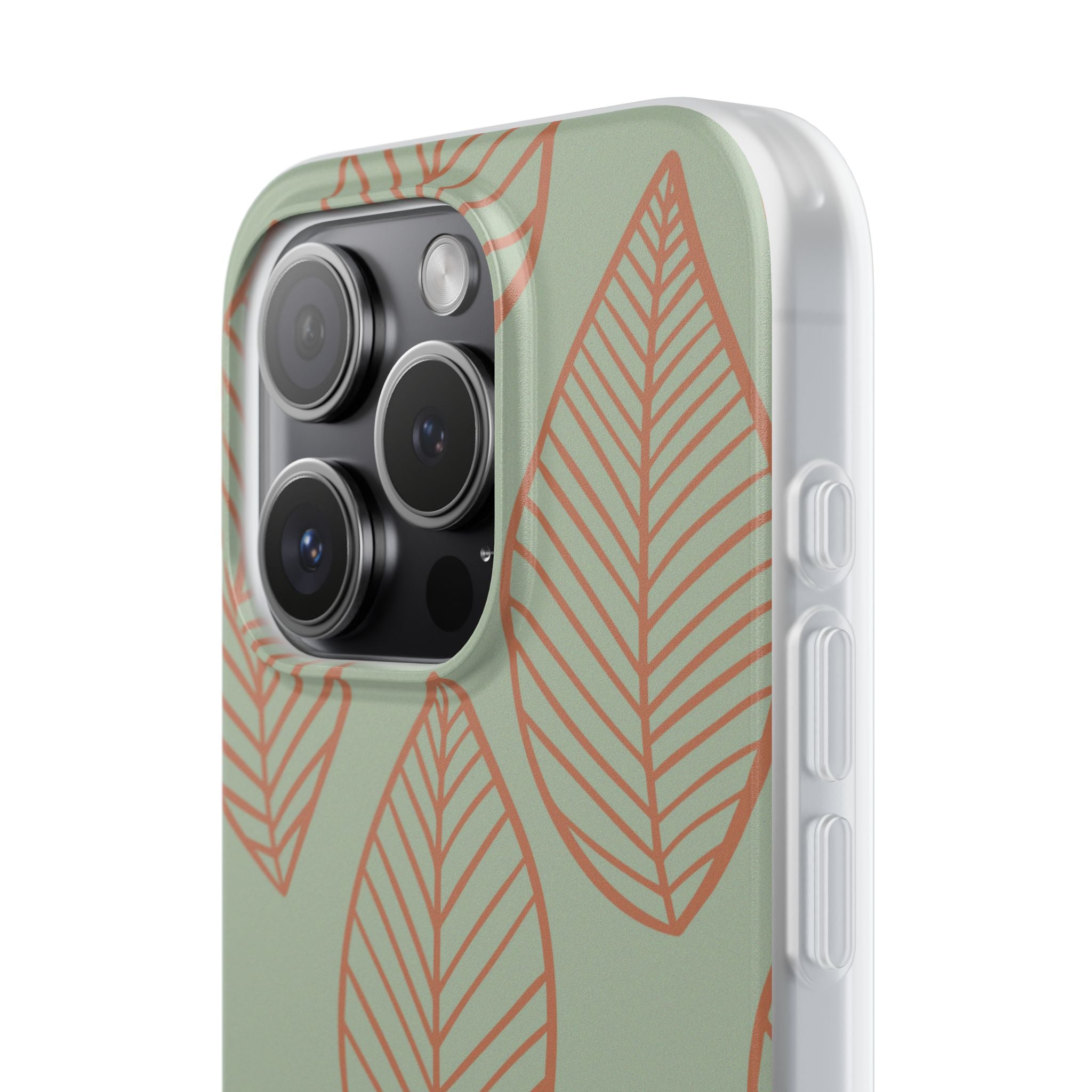 Sage Earth Leaves · Soft Phone Case for iPhone