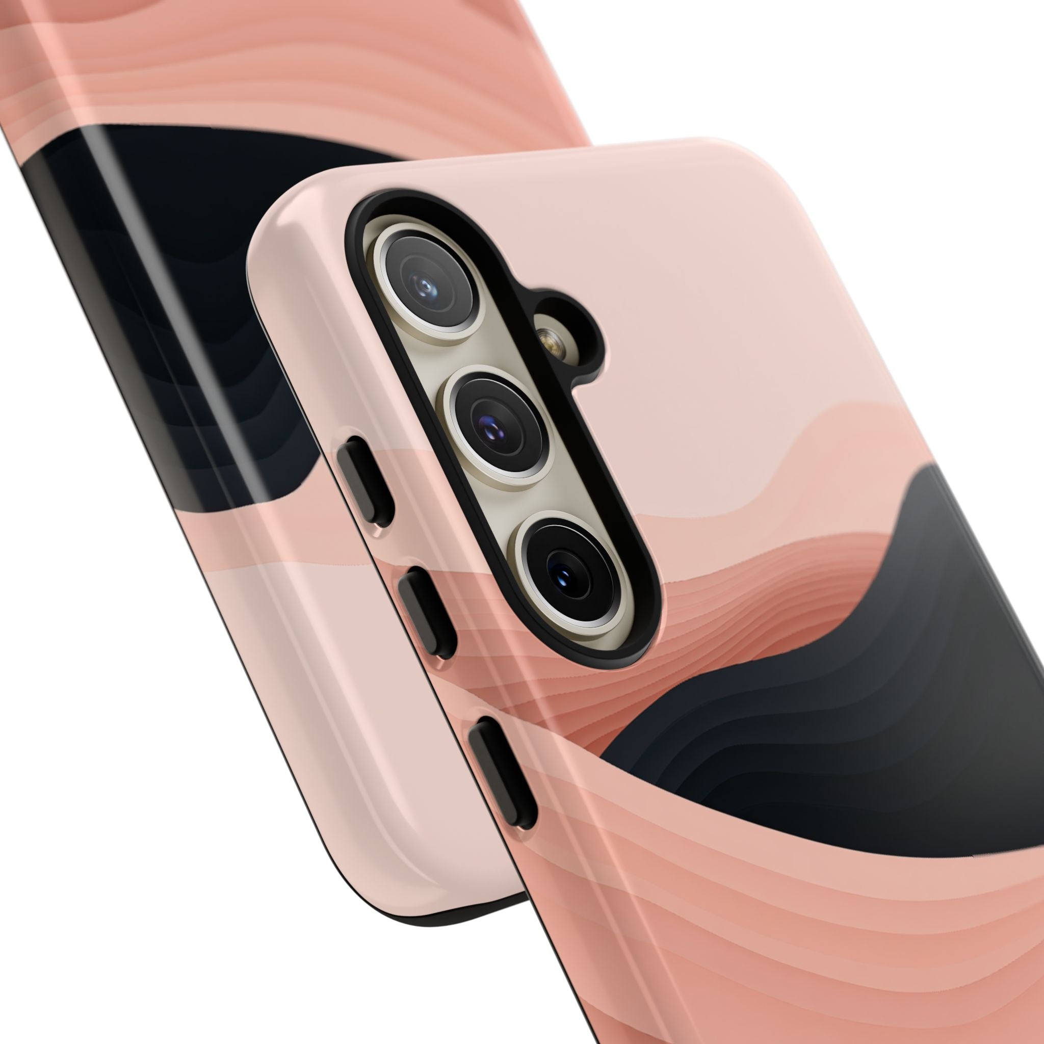 Pink Tough Phone Case for Samsung - Dune Shadow Layers