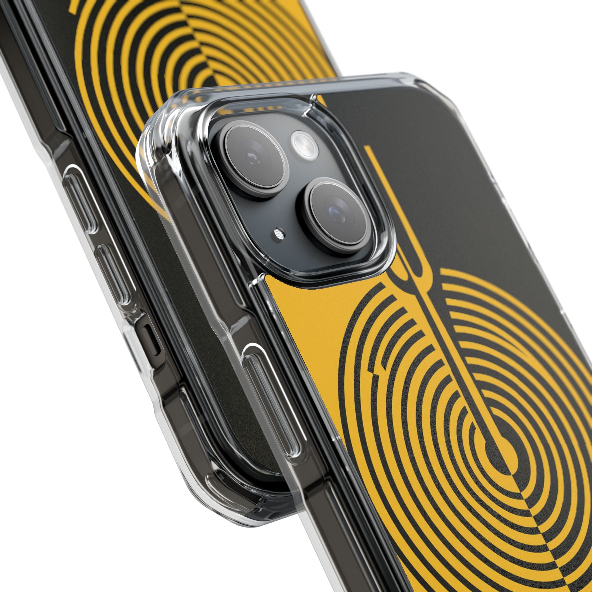 Yellow Impact MagSafe Phone Case for iPhone - Voltage Sector Pulse
