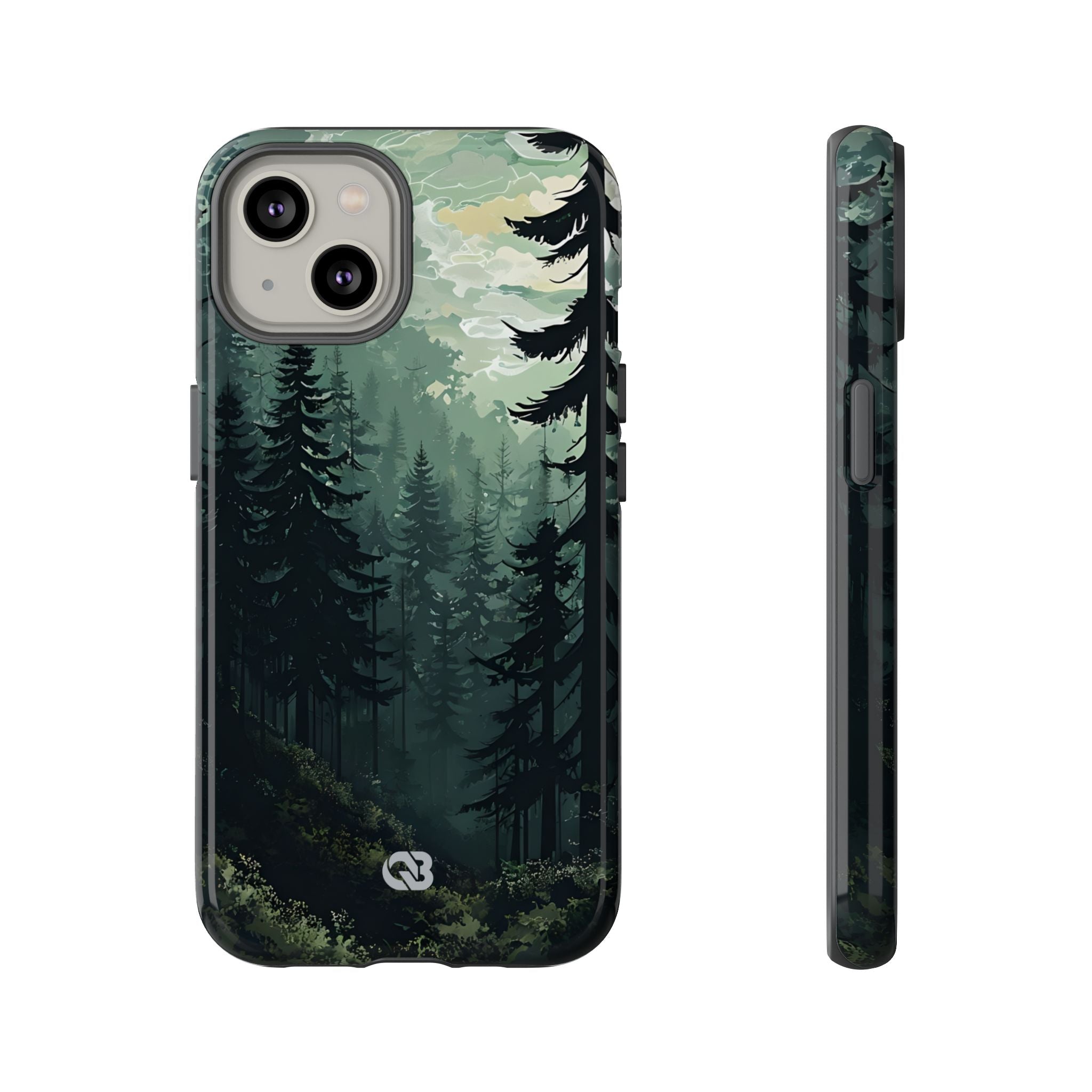 Misty Pine Shadow · Tough Phone Case for iPhone