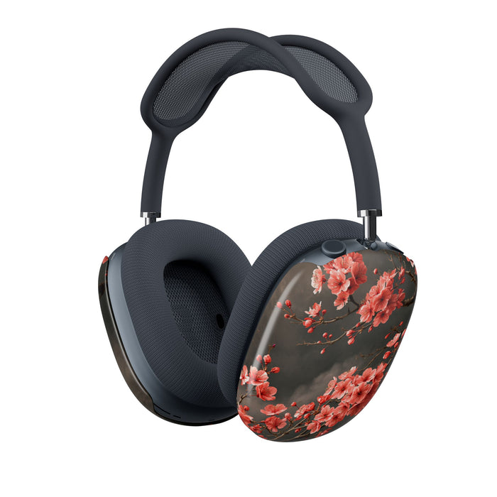 Dark Sakura Nocturne · Hard Case for AirPods Max · Black
