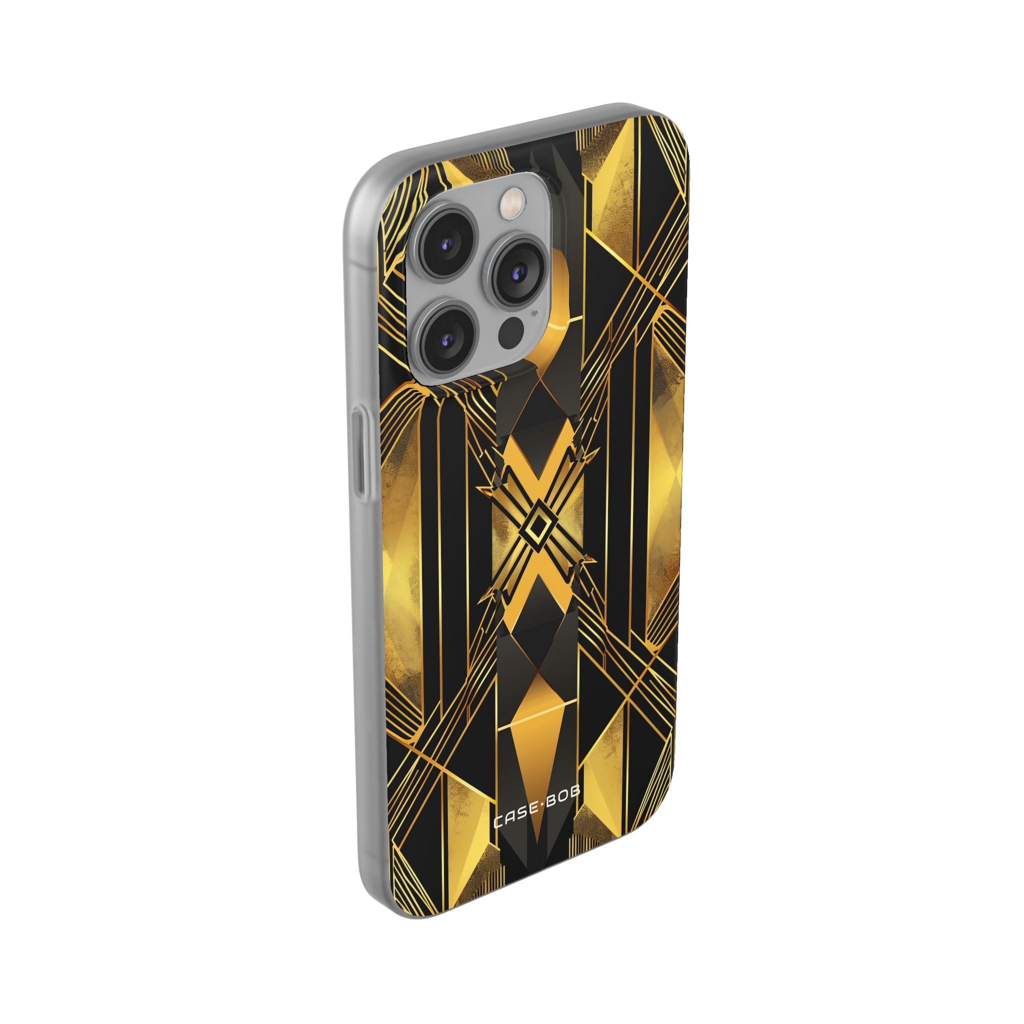 Golden Diamond Radiance iPhone 14 Pro Max Case - Soft