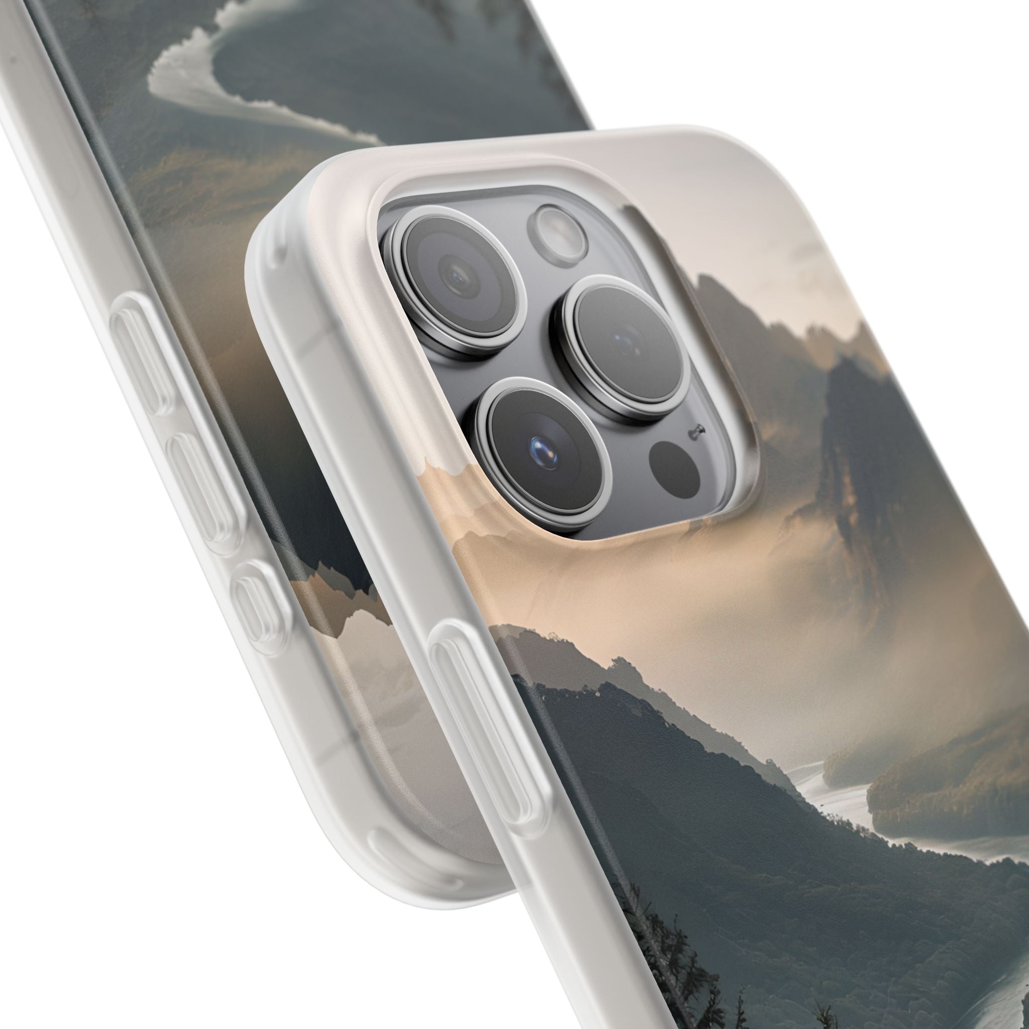 Golden Summit Valley · Soft Phone Case for iPhone