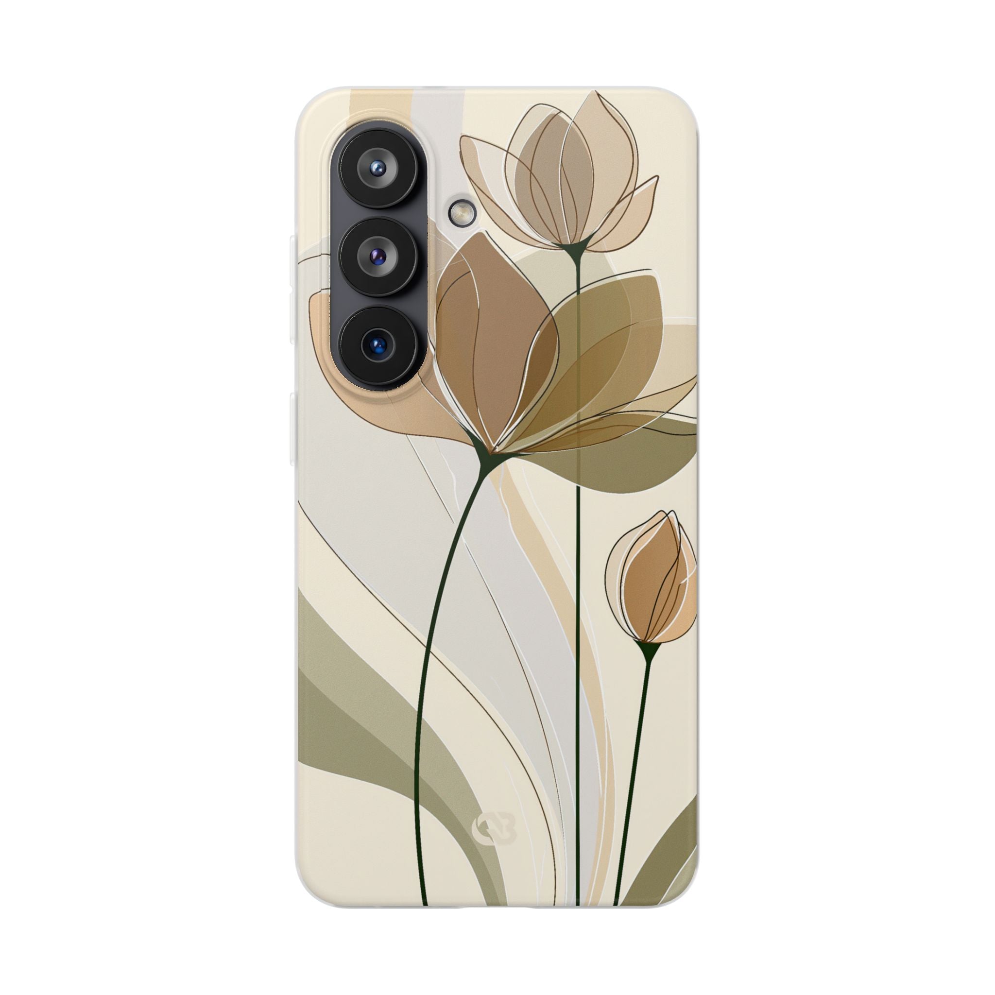 Beige Lite Phone Case for Samsung - Muted Ochre Petals