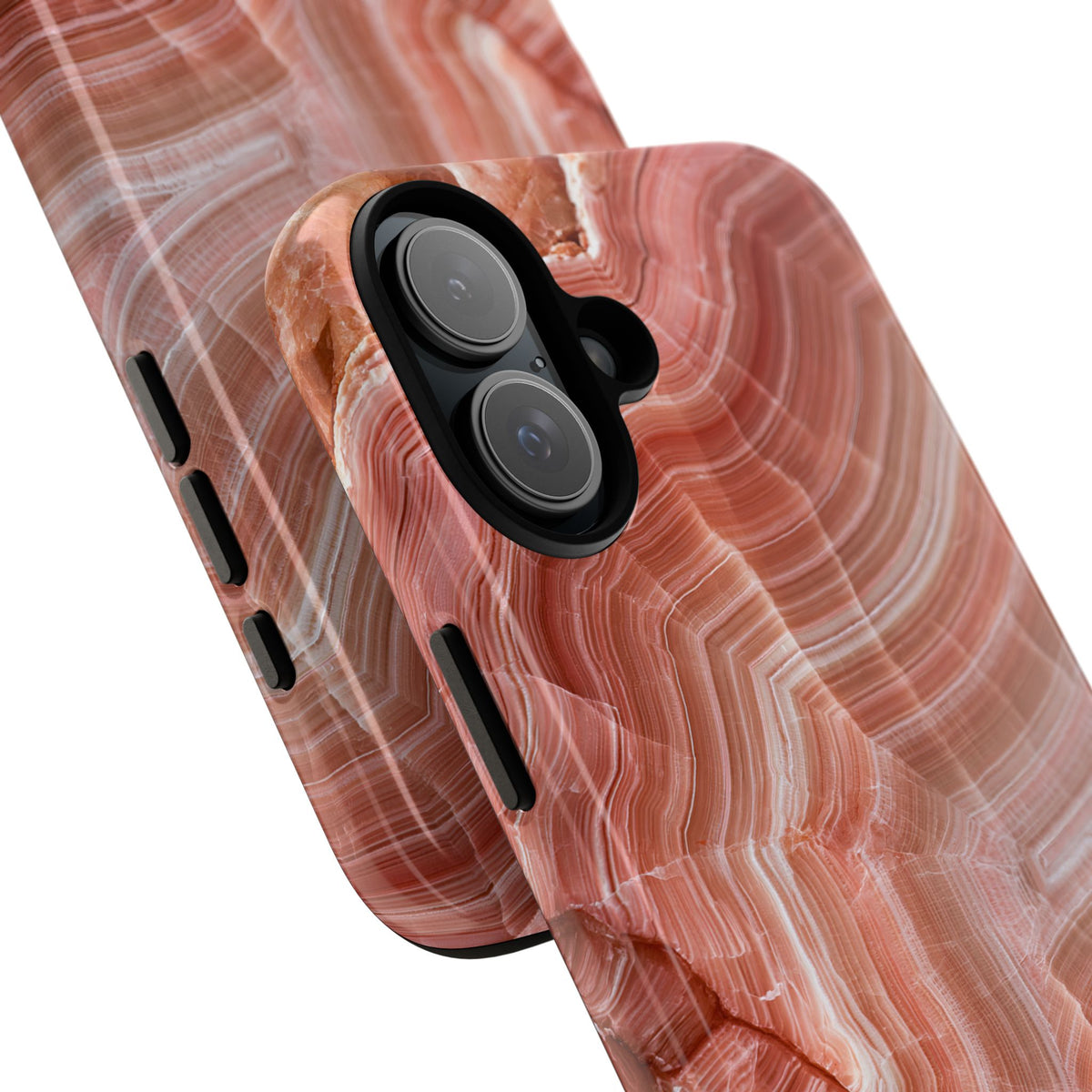 Blushing Rose Strata · Tough Phone Case for iPhone · Pink