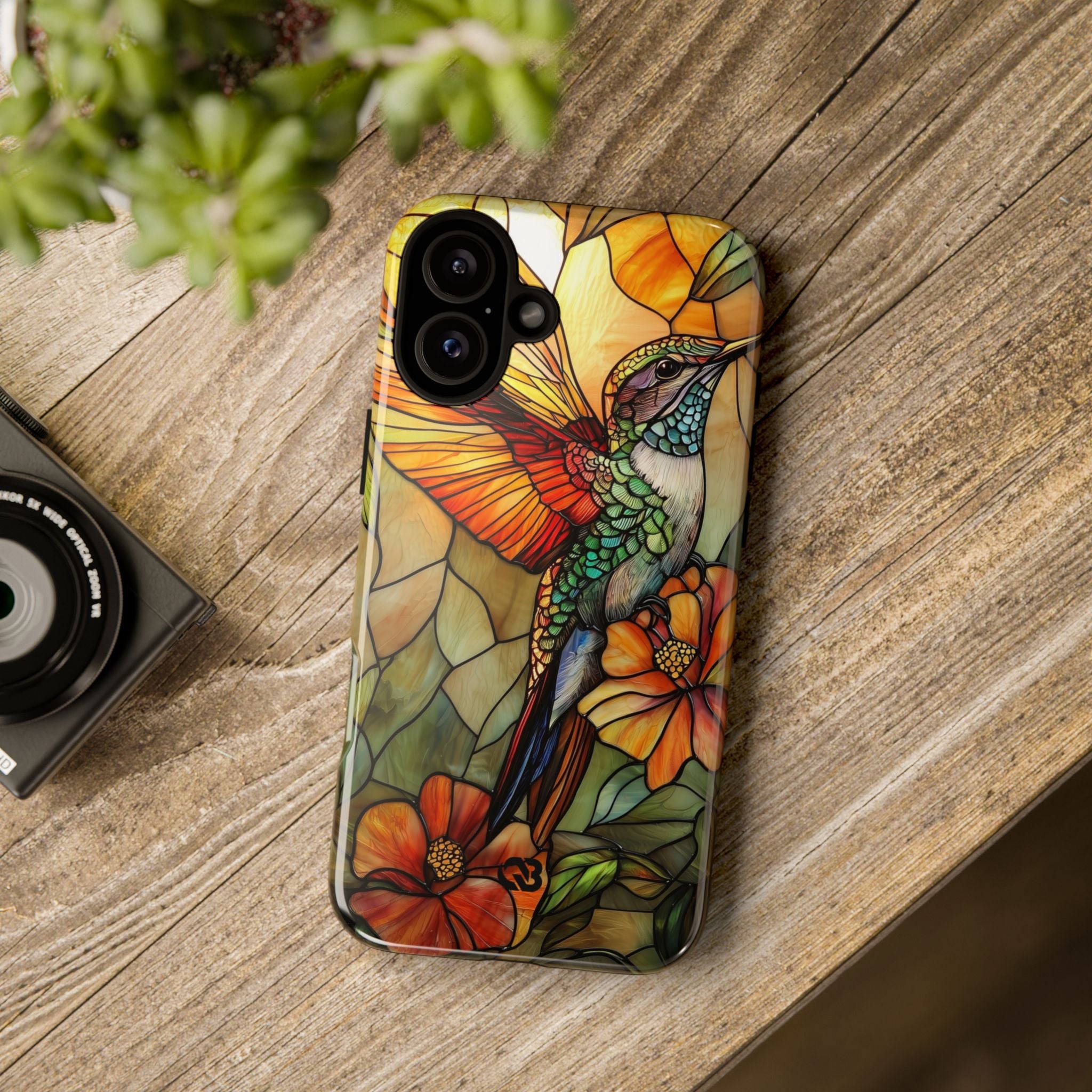 Amber Glass Hummingbird · Tough Phone Case for iPhone
