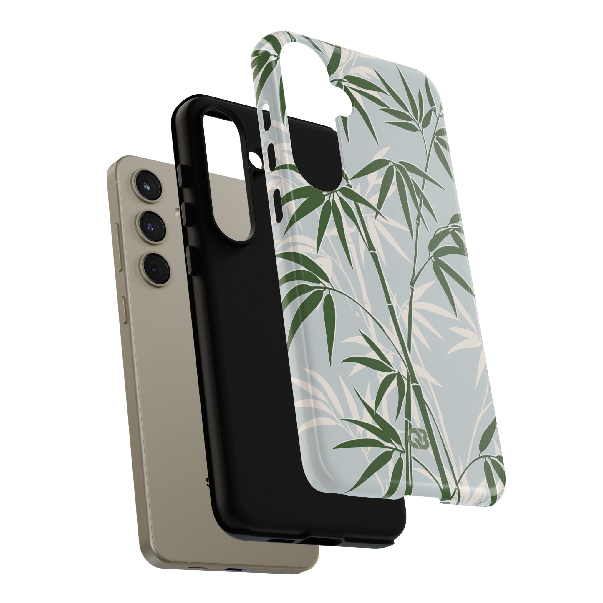 Green Tough Phone Case for Samsung - Kyoto Bamboo Canopy