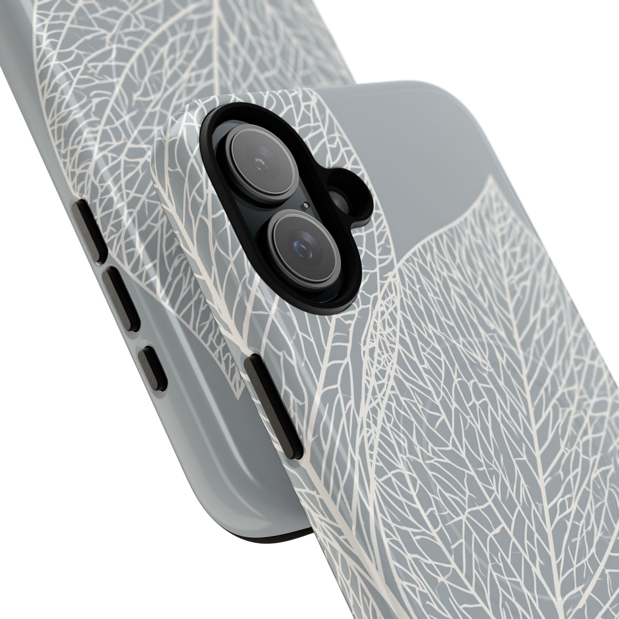 Grey Tough 2.0 Magsafe Phone Case for iPhone - Frosted Ash Veins