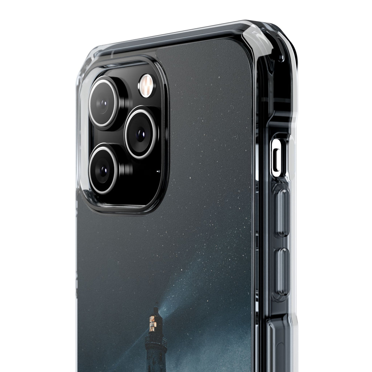 Nordic Coastal Beacon · Clear Impact Magnetic Phone Case for iPhone · Blue