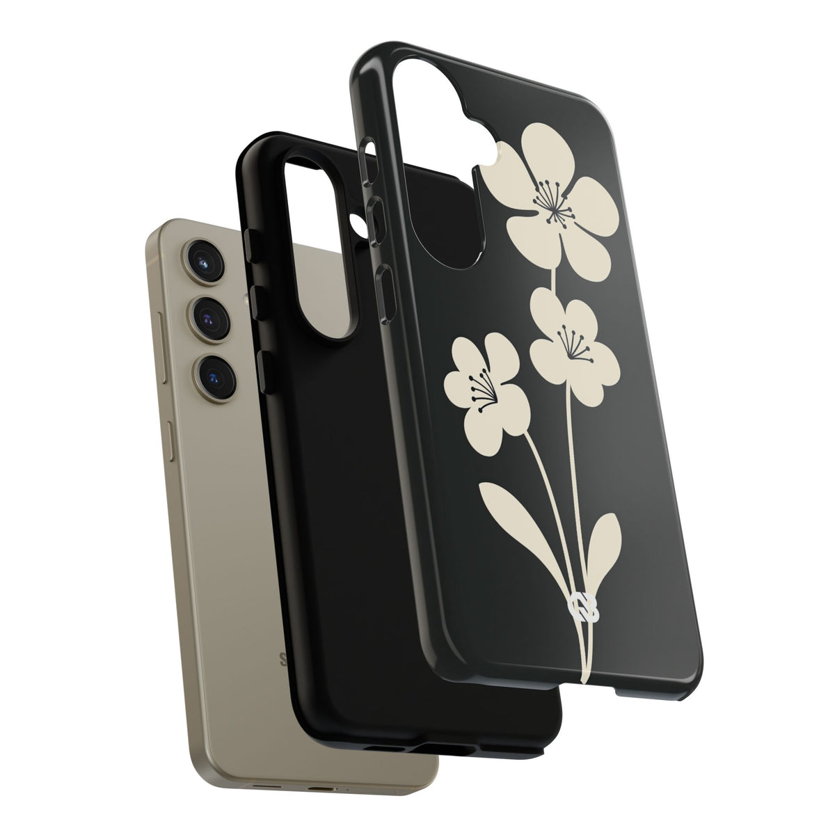 Nordic Blossom · Tough Phone Case for Samsung · Black