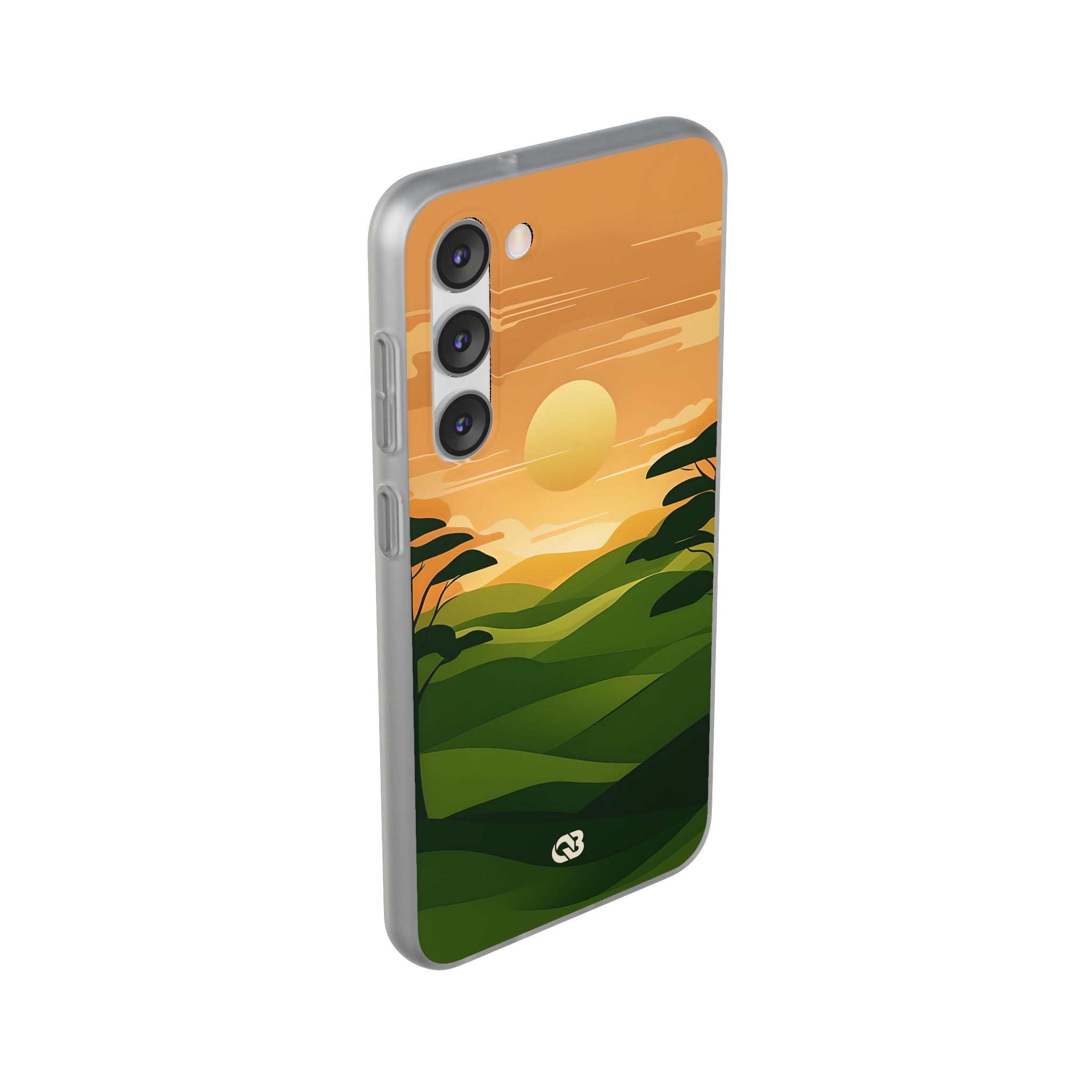 Verdant Horizon Sun · Soft Phone Case for Samsung