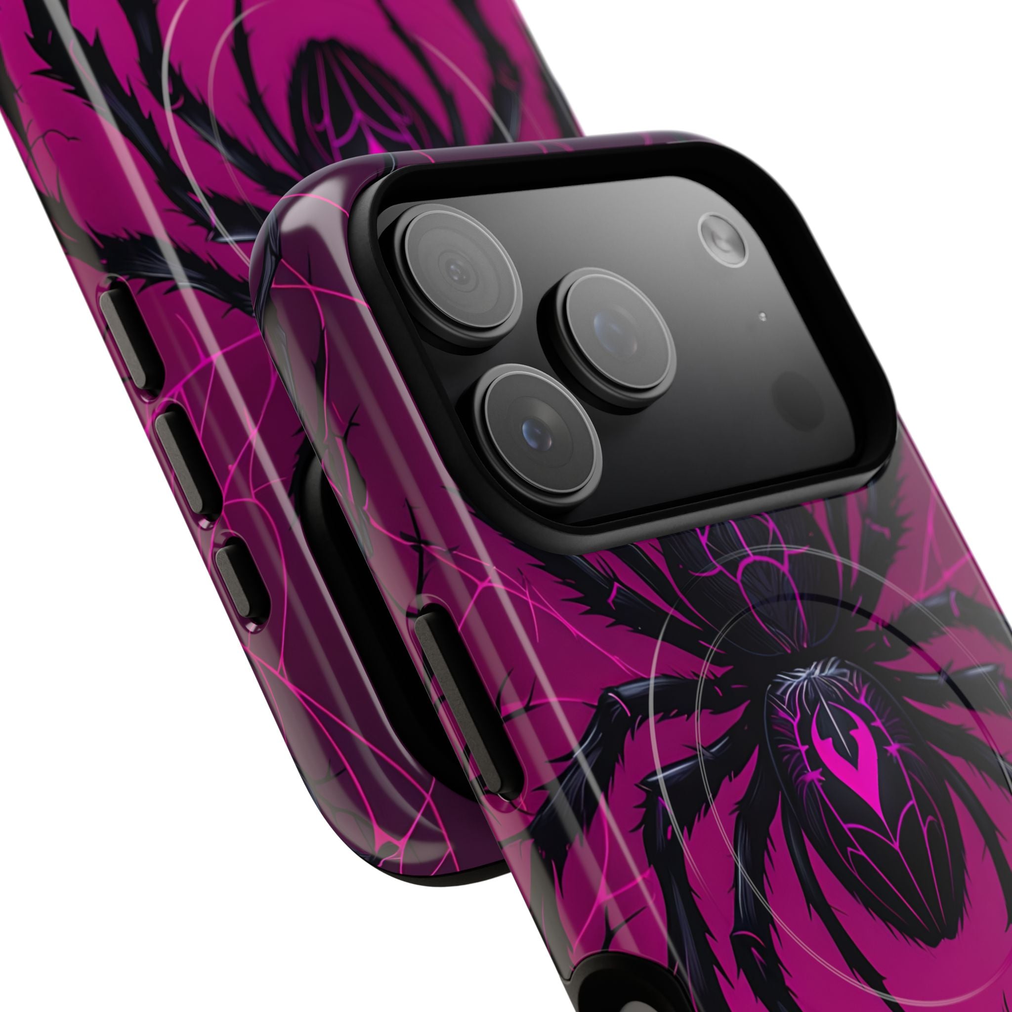 Obsidian Neon Widow · Tough+ Handyhülle für iPhone · Magsafe