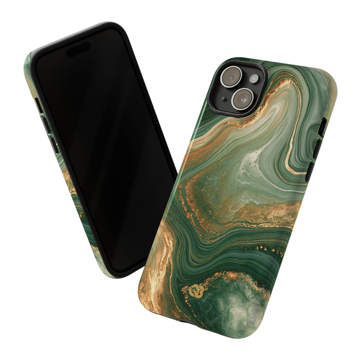 Jade Suminagashi · Tough Phone Case for iPhone · Green