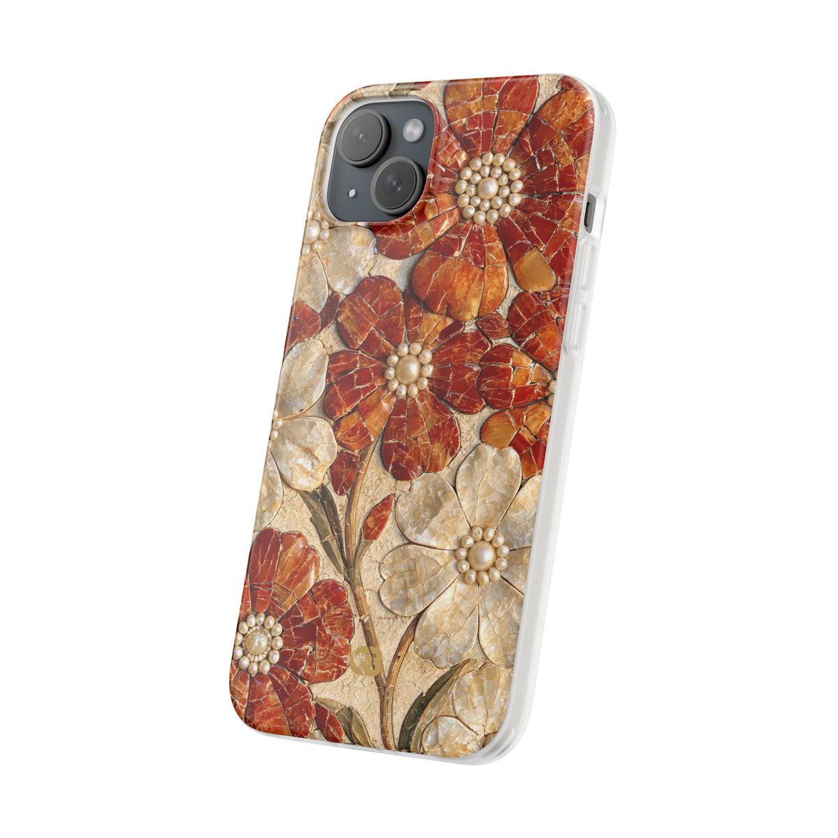 Carnelian Pearl Bloom · Lite Phone Case for iPhone · Orange
