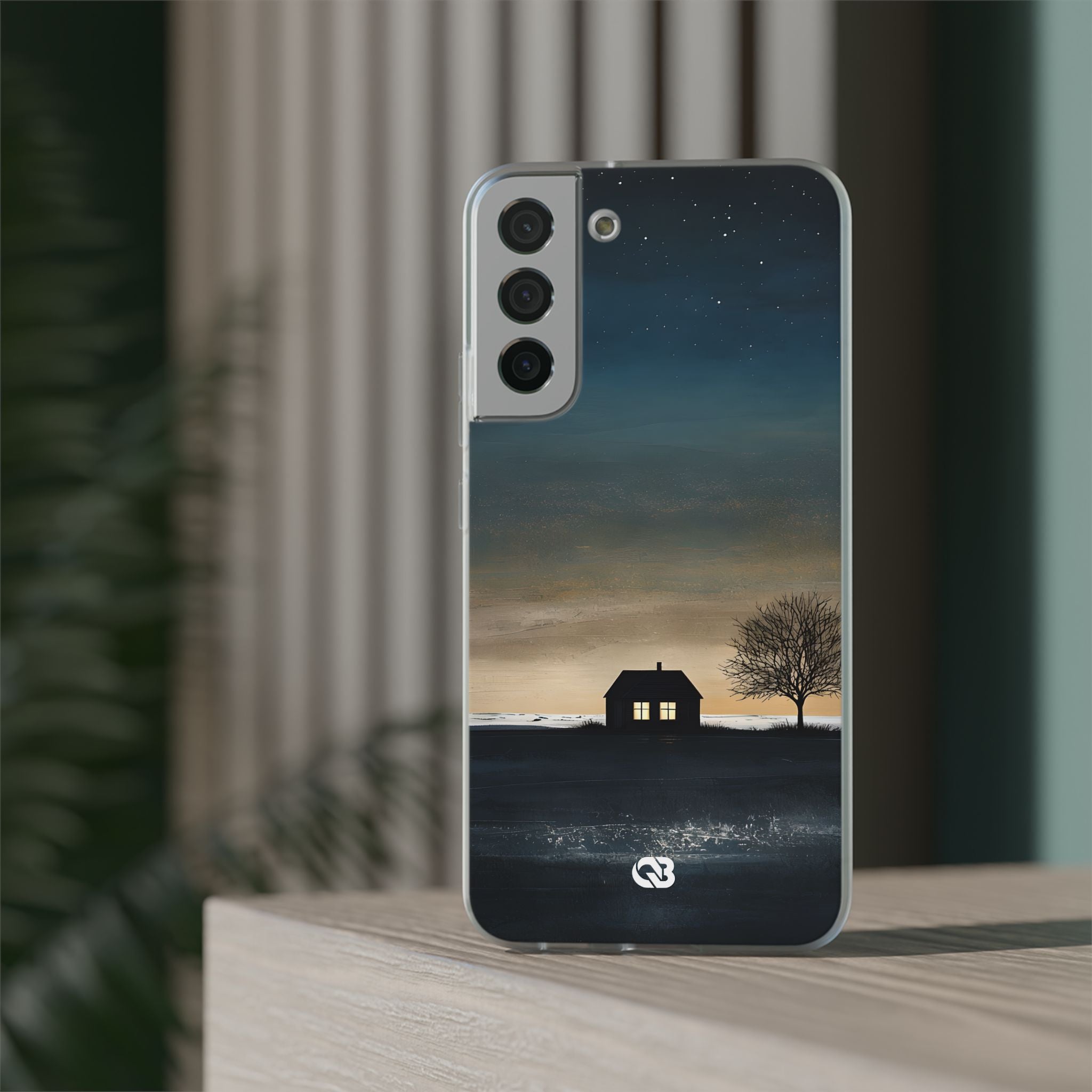 Midnight Cabin Glow · Soft Phone Case for Samsung
