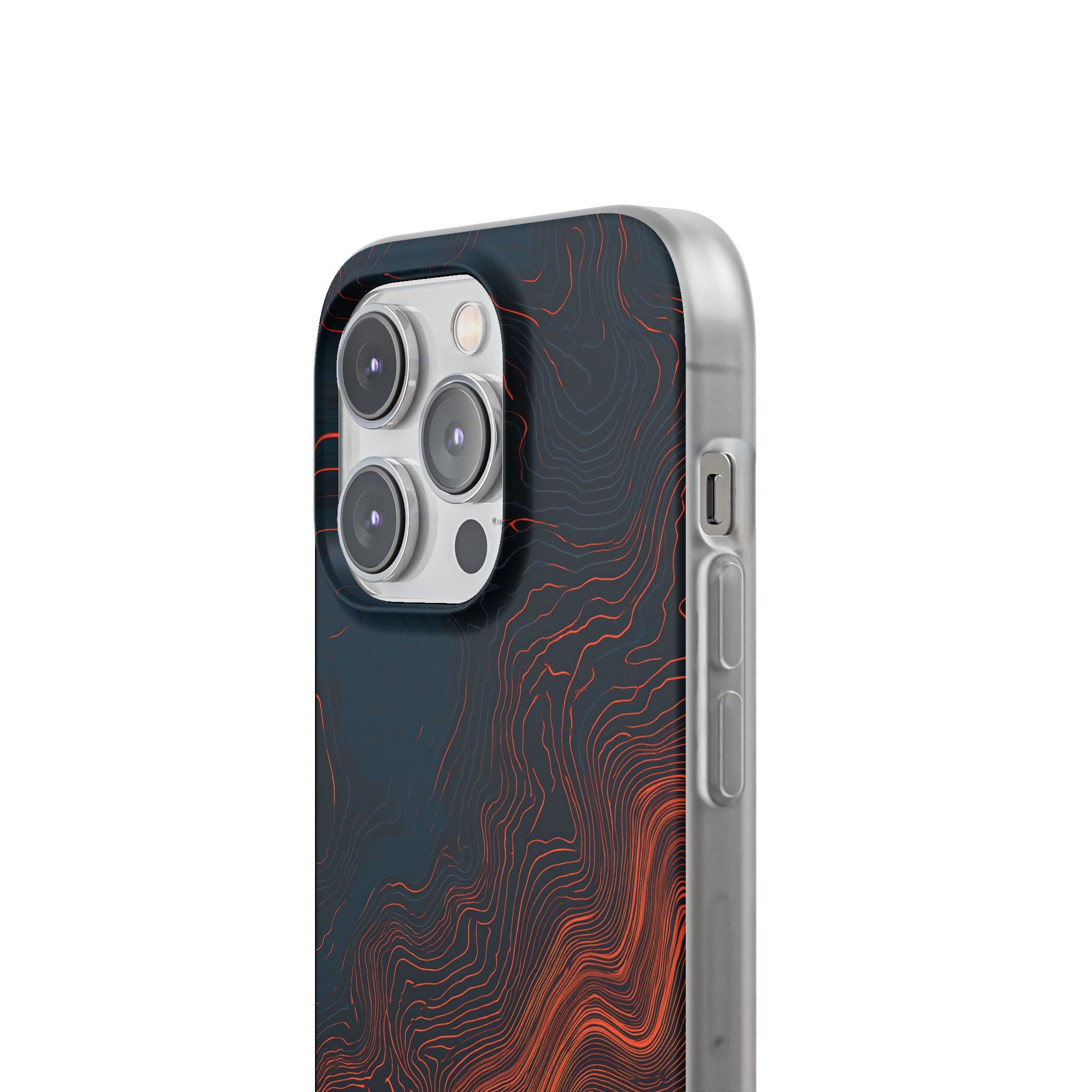 Black Lite Phone Case for iPhone - Volcanic Basalt Map