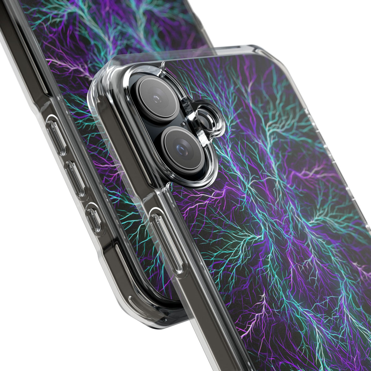 Electric Plasma Arbor · Clear Impact Magnetic Phone Case for iPhone · Purple