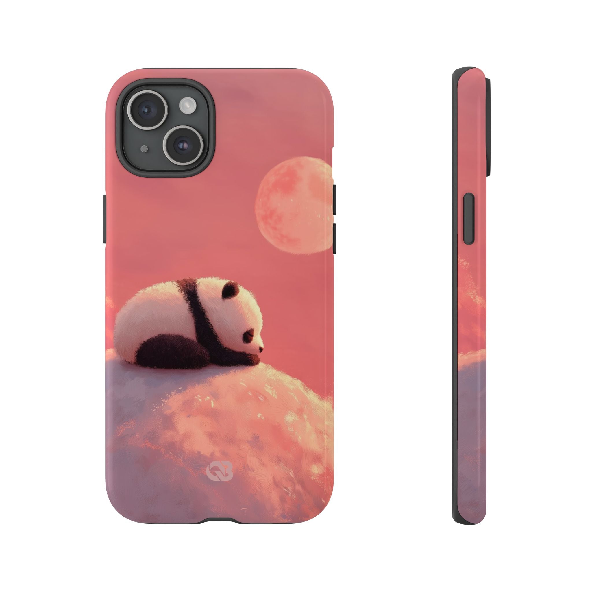 Rose Moon Panda · Tough Coque de téléphone pour iPhone
