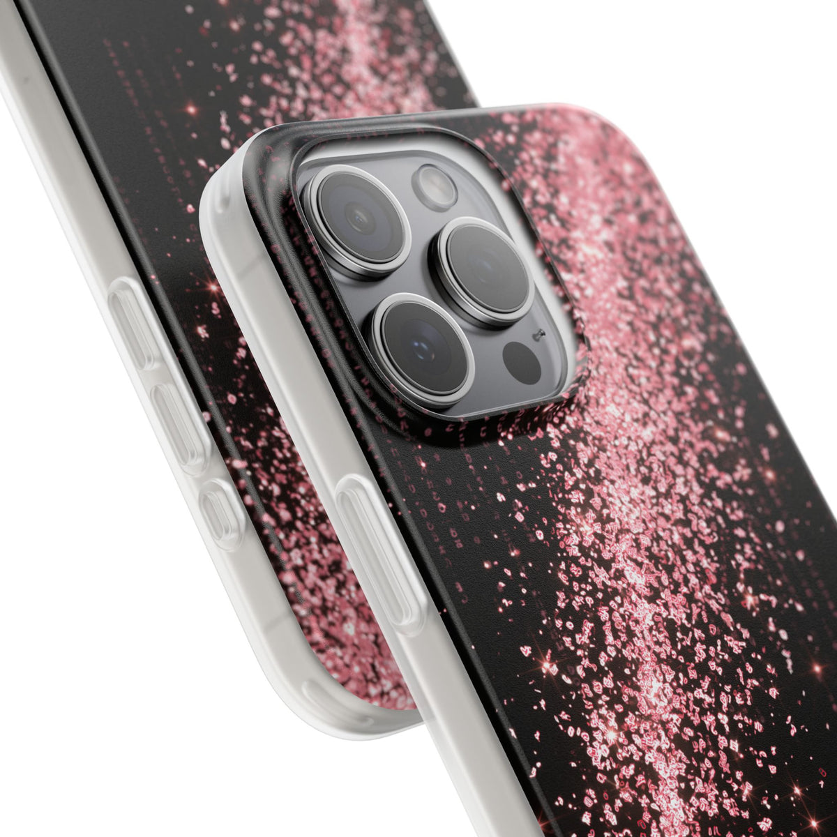 Rose Digital Cascade · Lite Phone Case for iPhone · Pink
